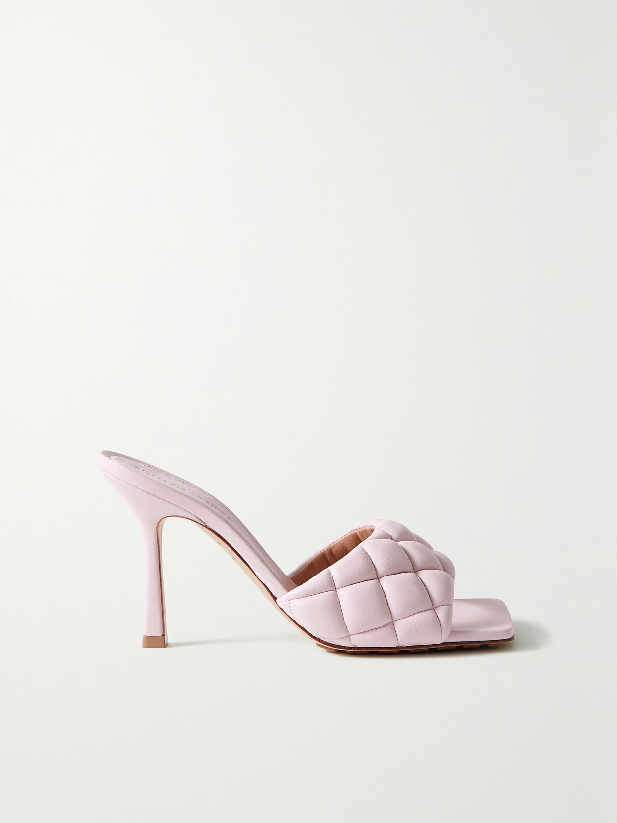 Bottega Veneta - Quilted Leather Mules - Pink