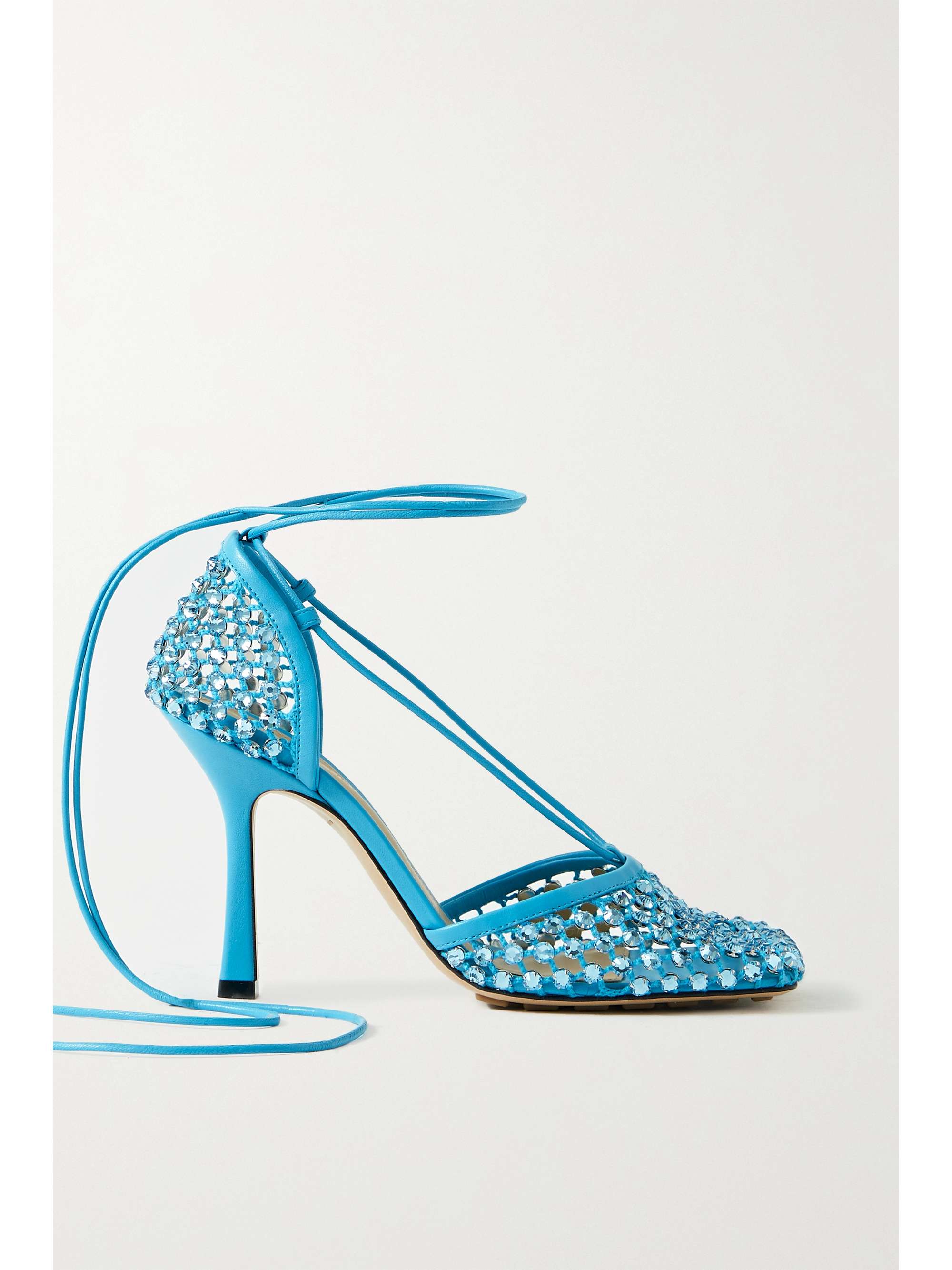 bottega blue heels
