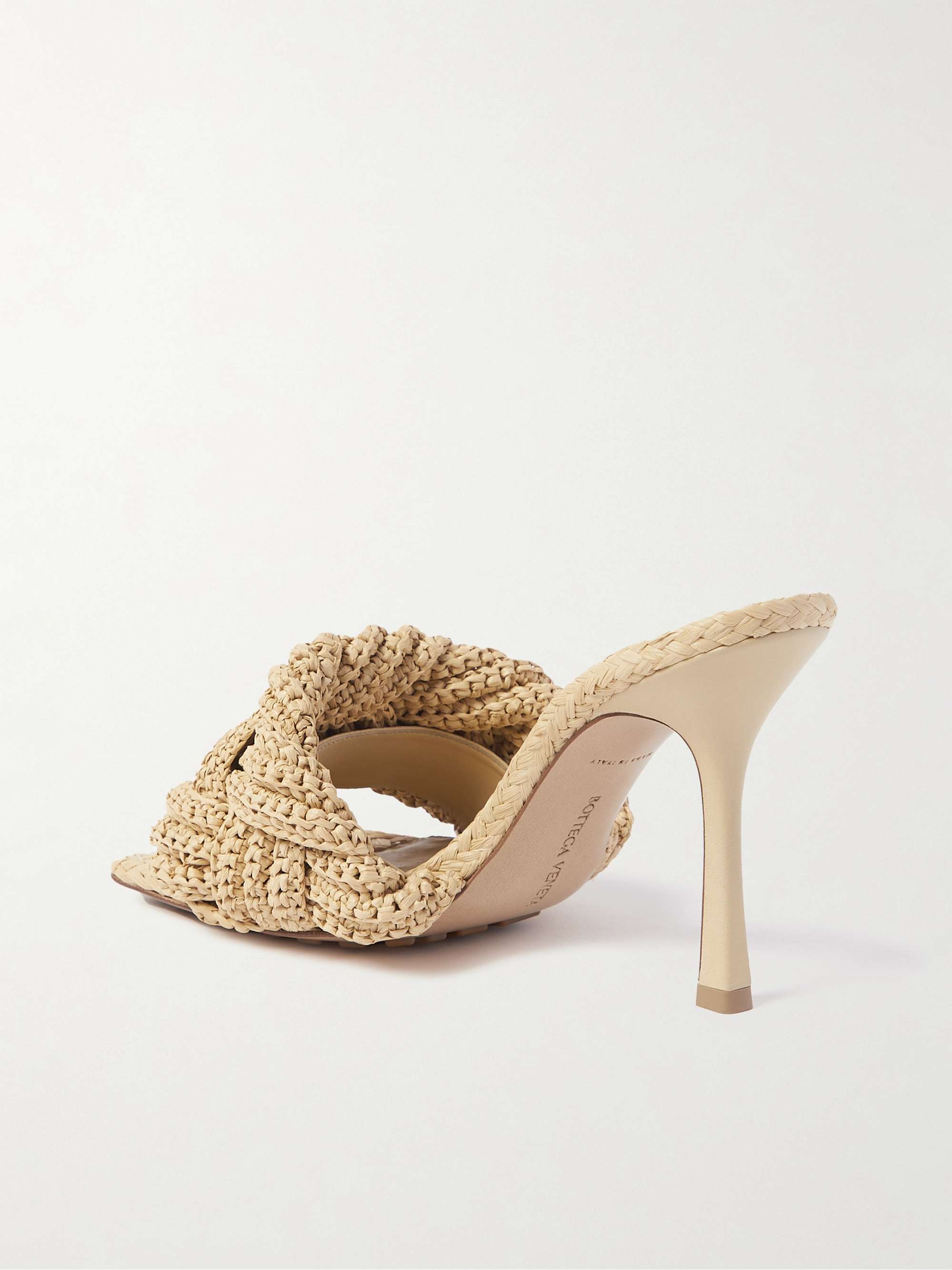 BOTTEGA VENETA Lido intrecciato leather mules