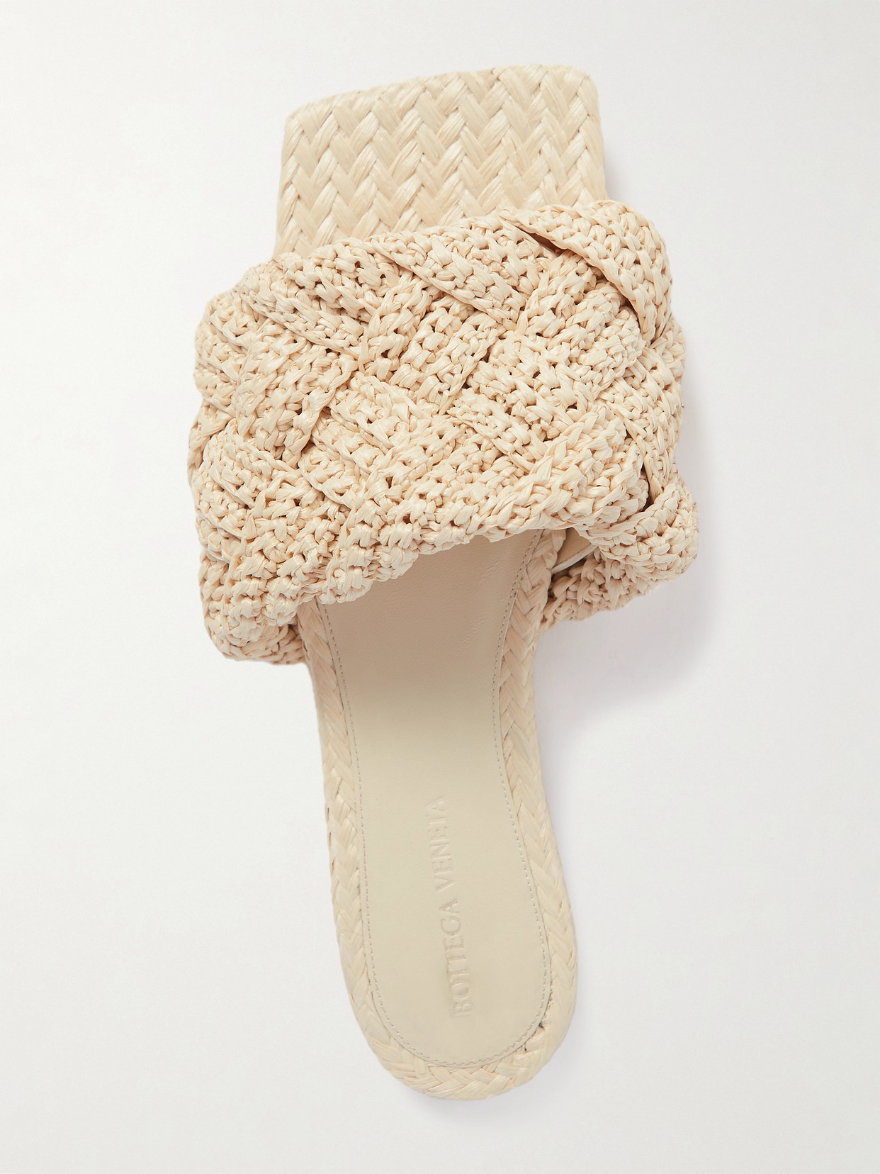 Bottega Veneta Logo Logo Flat Bottom Flip-flops In Neutrals