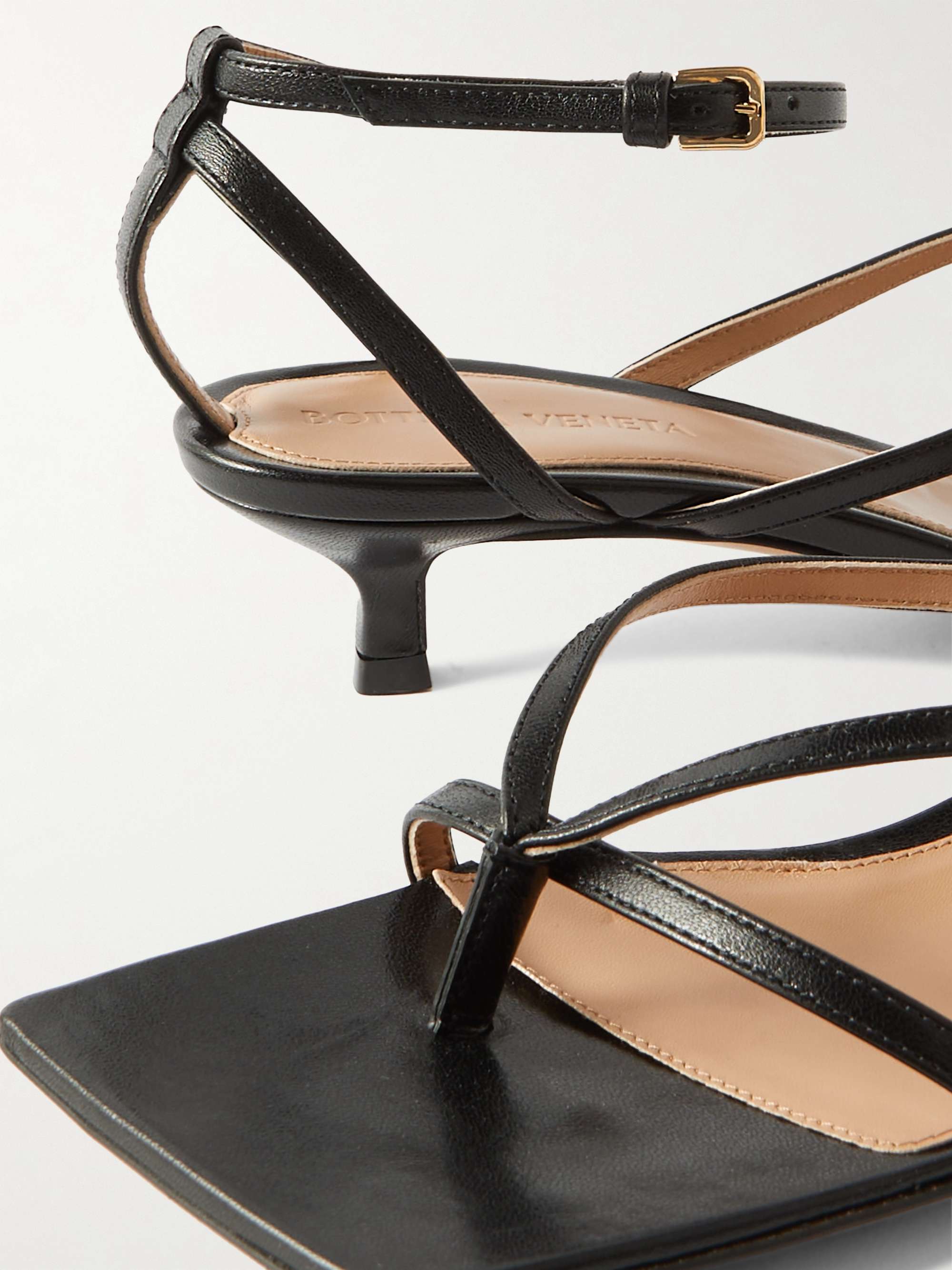 BOTTEGA VENETA Leather sandals | NET-A-PORTER