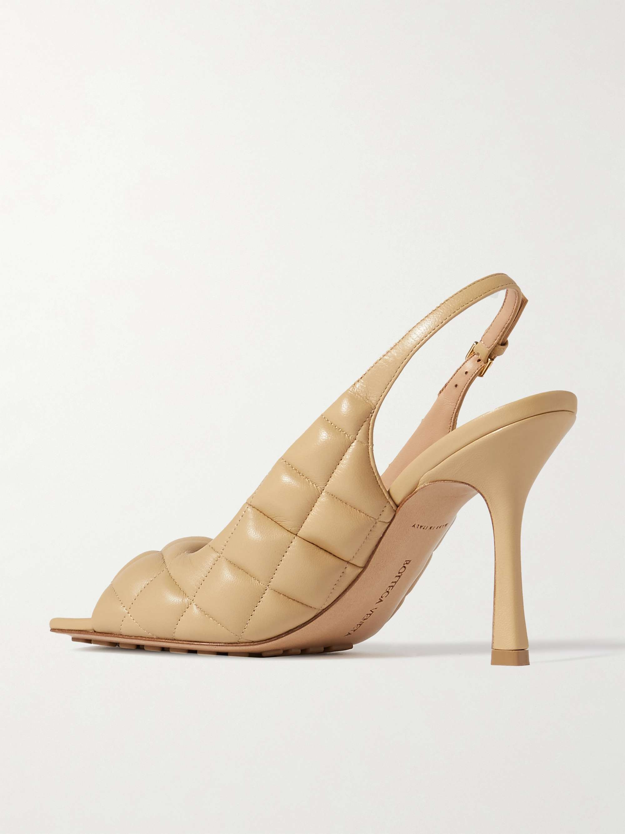 BOTTEGA VENETA Quilted leather slingback sandals
