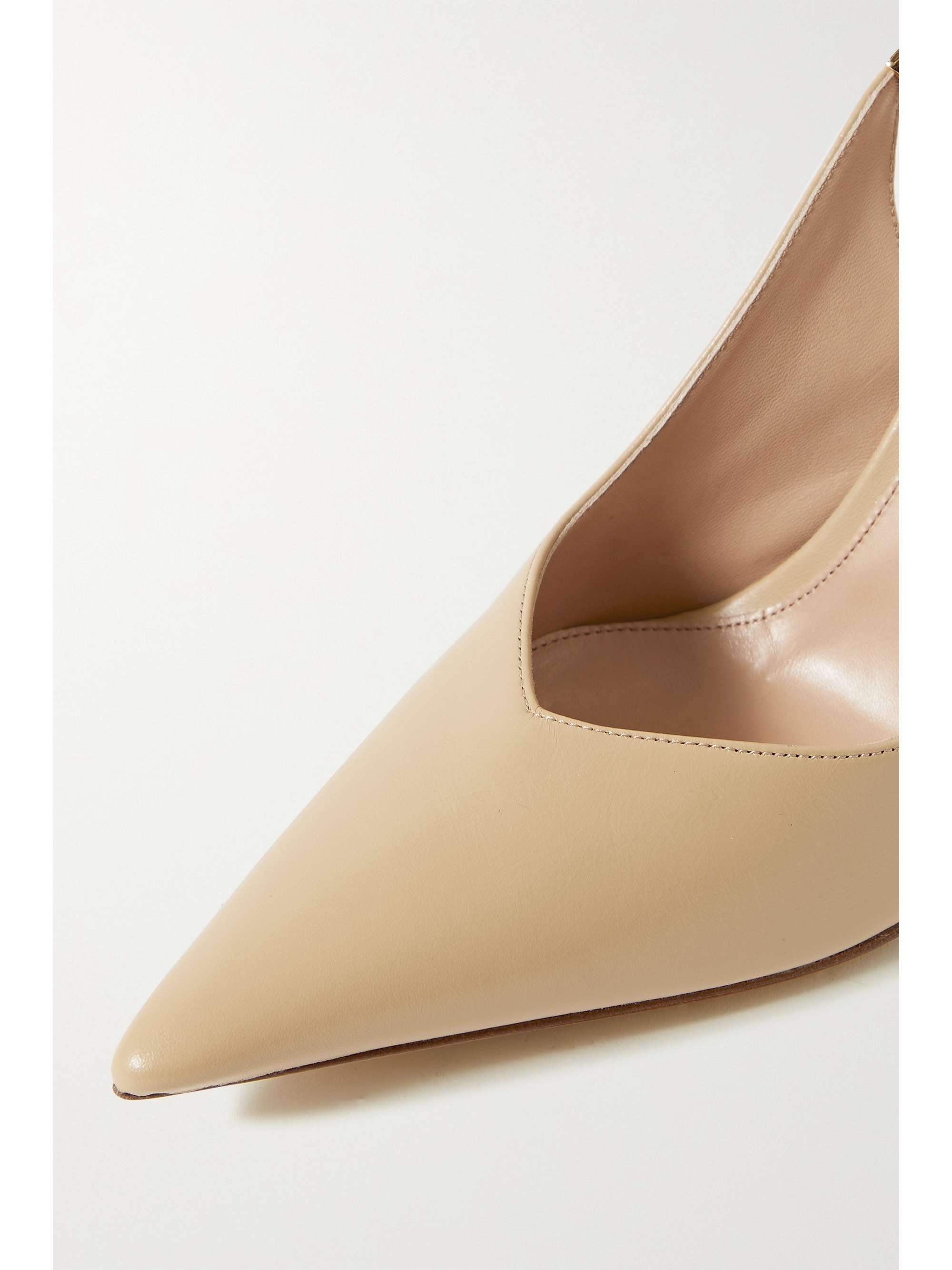 BOTTEGA VENETA Embellished leather slingback pumps