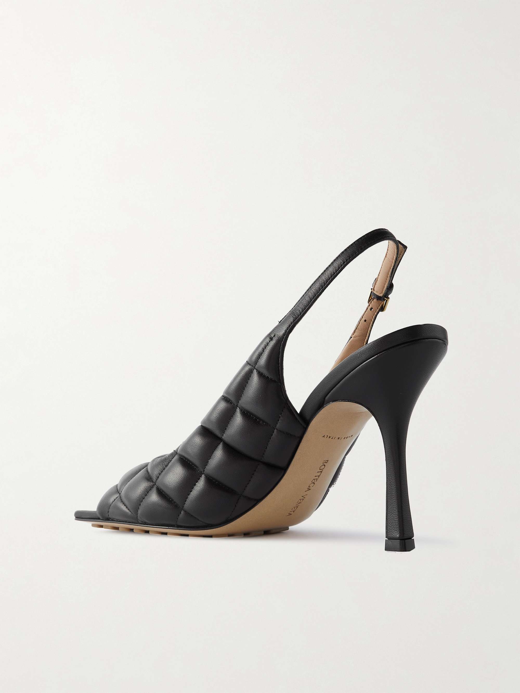 BOTTEGA VENETA Quilted leather slingback sandals