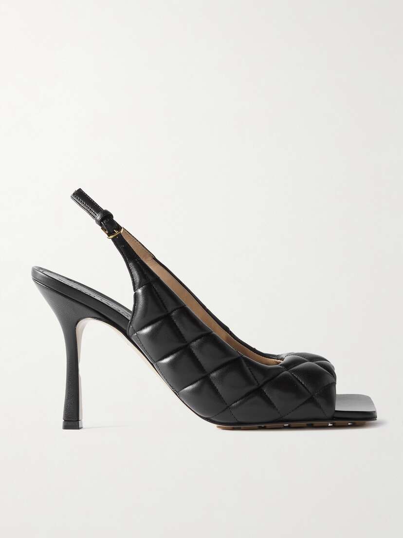 Bottega Veneta Quilted Leather Slingback Sandals