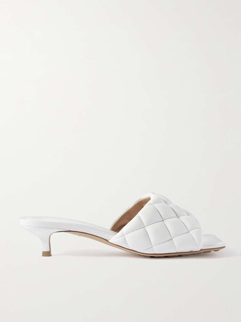 Bottega Veneta Padded Quilted Leather Mules