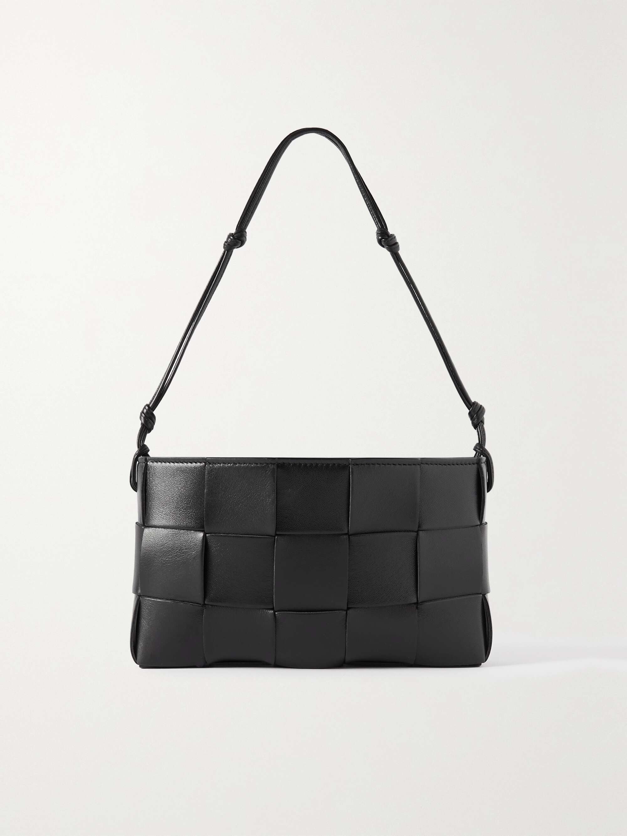 Intrecciato leather shoulder bag