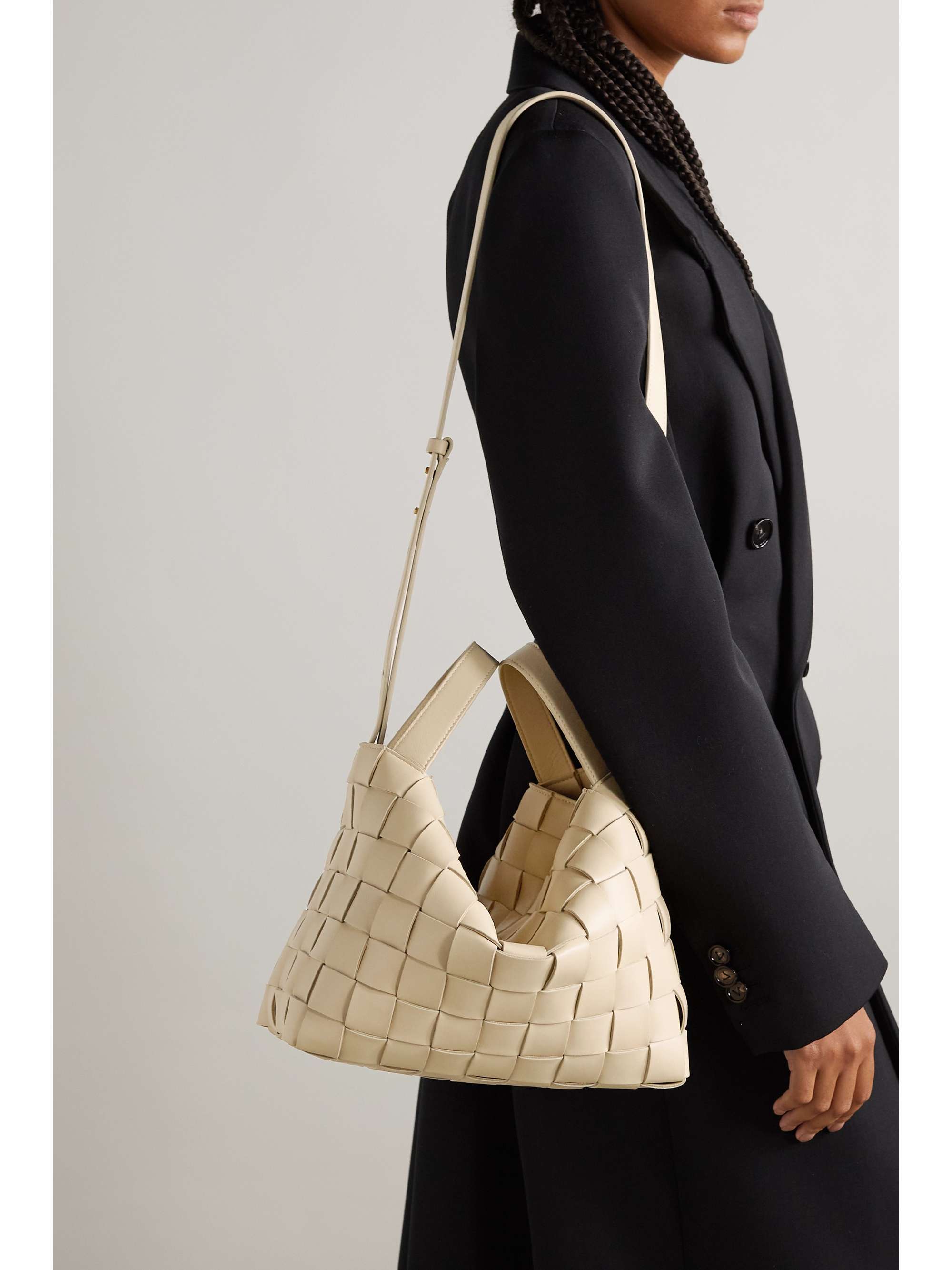 BOTTEGA VENETA Bowling Cassette intrecciato leather tote