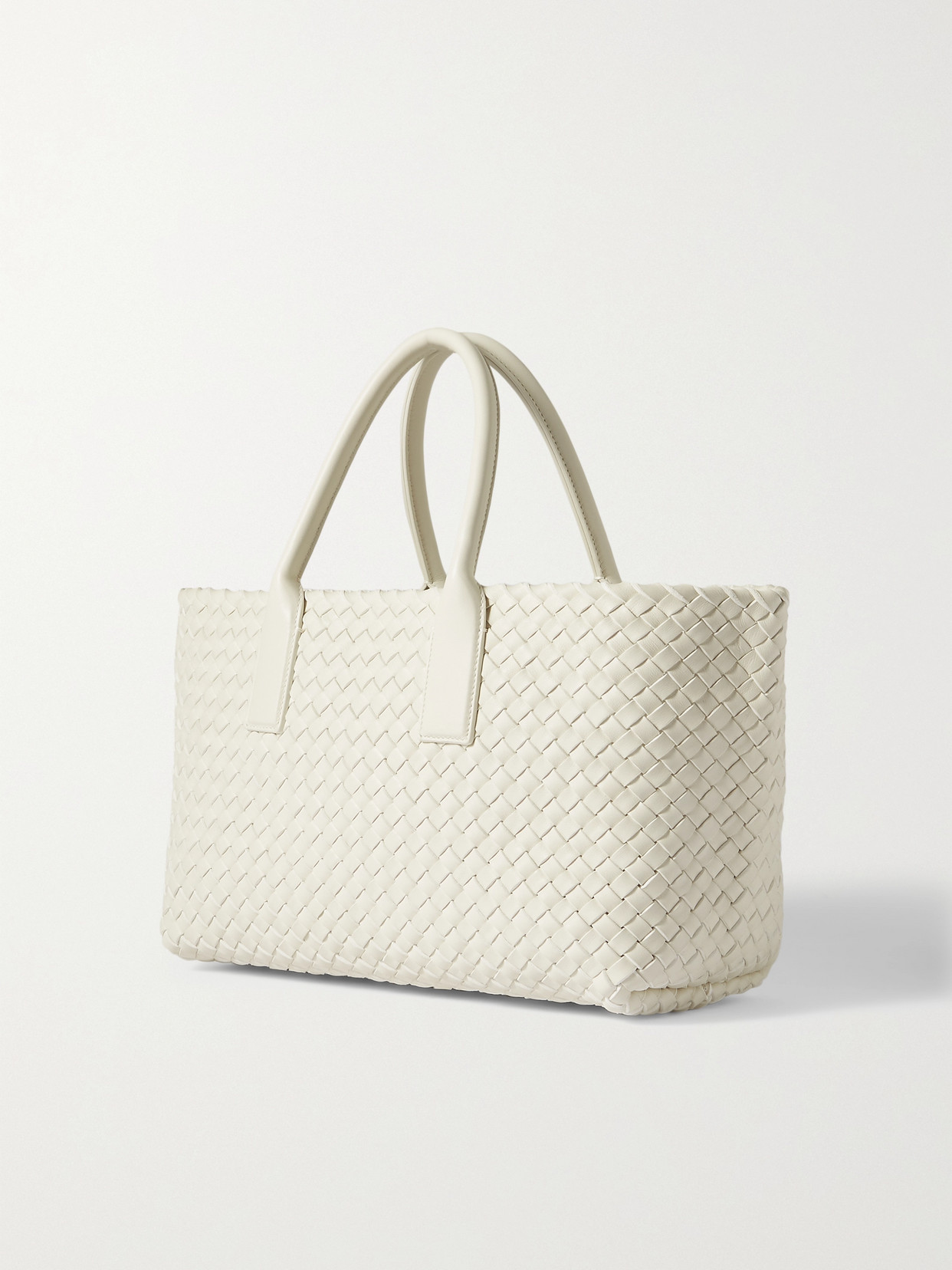 Cabat Small Intrecciato Leather Tote