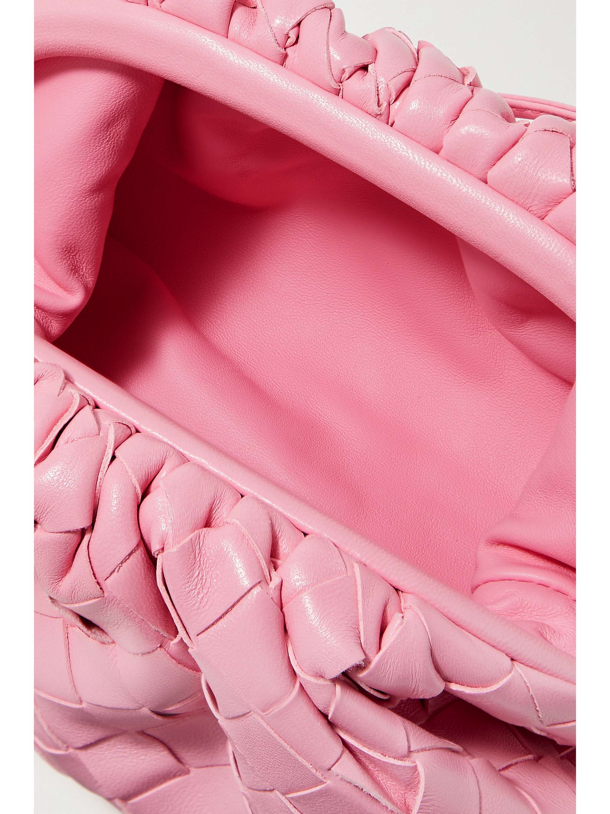 BOTTEGA VENETA The Pouch mini intrecciato leather clutch