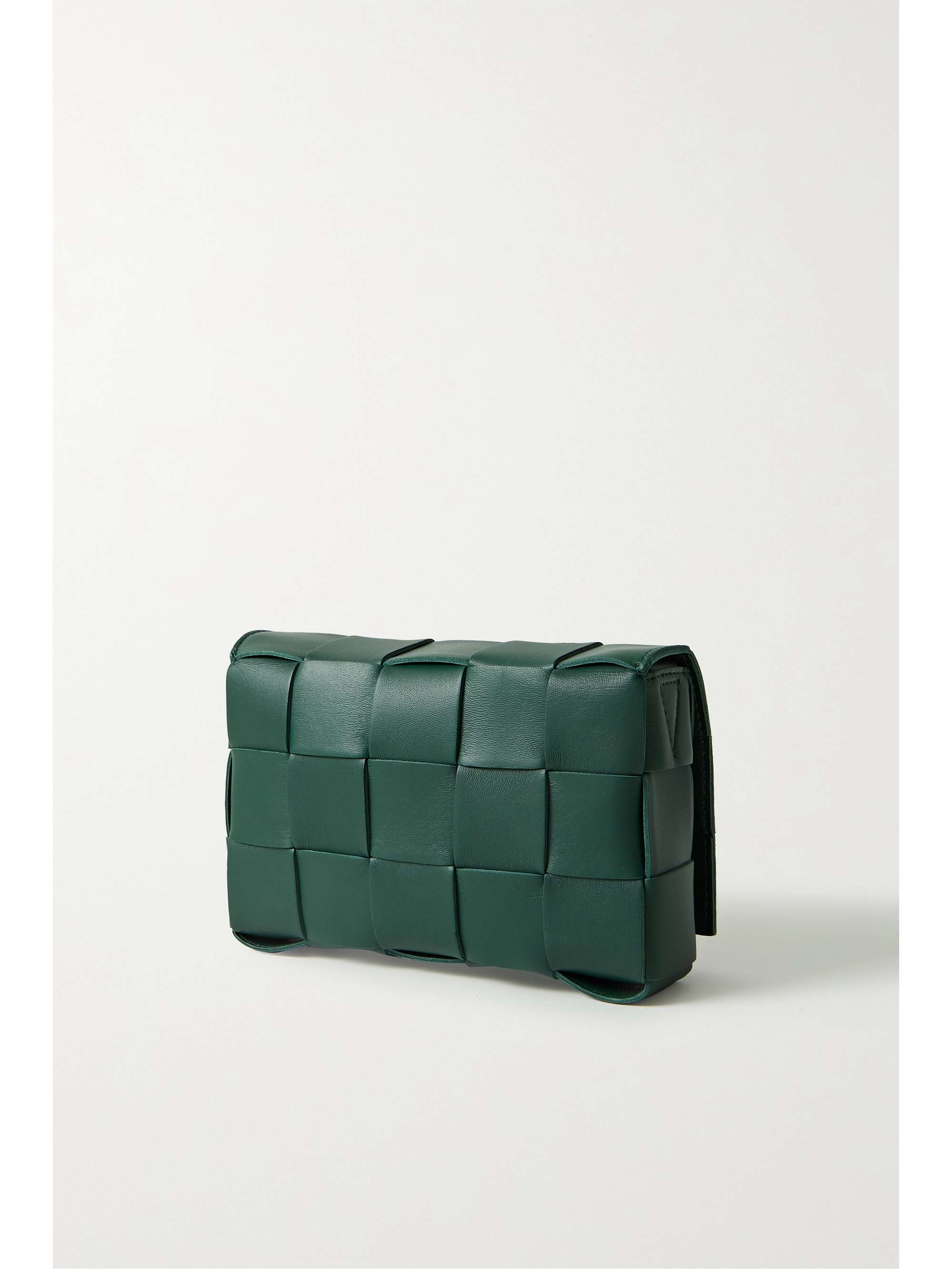 BOTTEGA VENETA Cassette small intrecciato leather shoulder bag