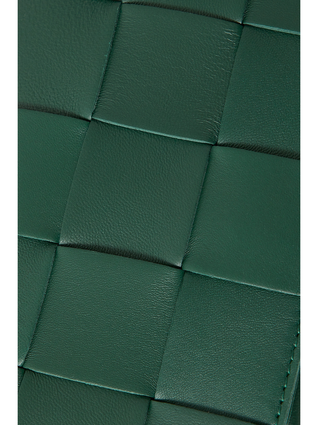 Bottega Veneta Cassette Small Intrecciato Leather Shoulder Bag In Green