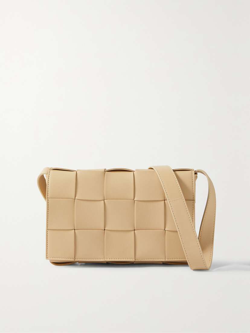 Bottega Veneta Cassette Medium Intrecciato Leather Shoulder Bag