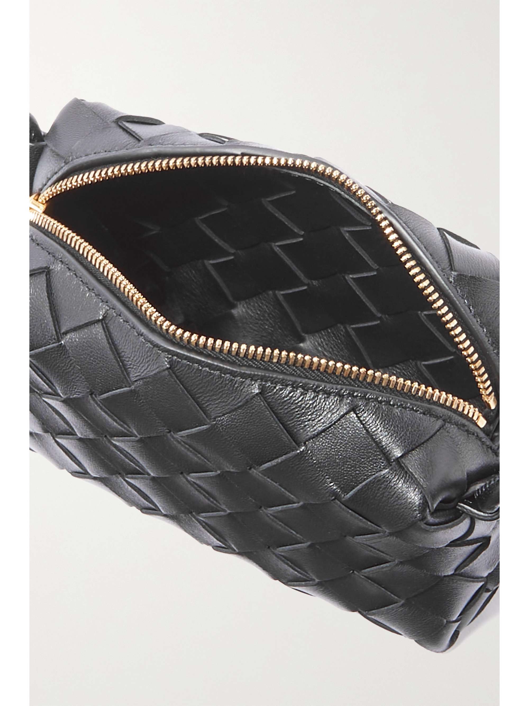 Bottega Veneta Black Intrecciato Candy Loop Camera Bag