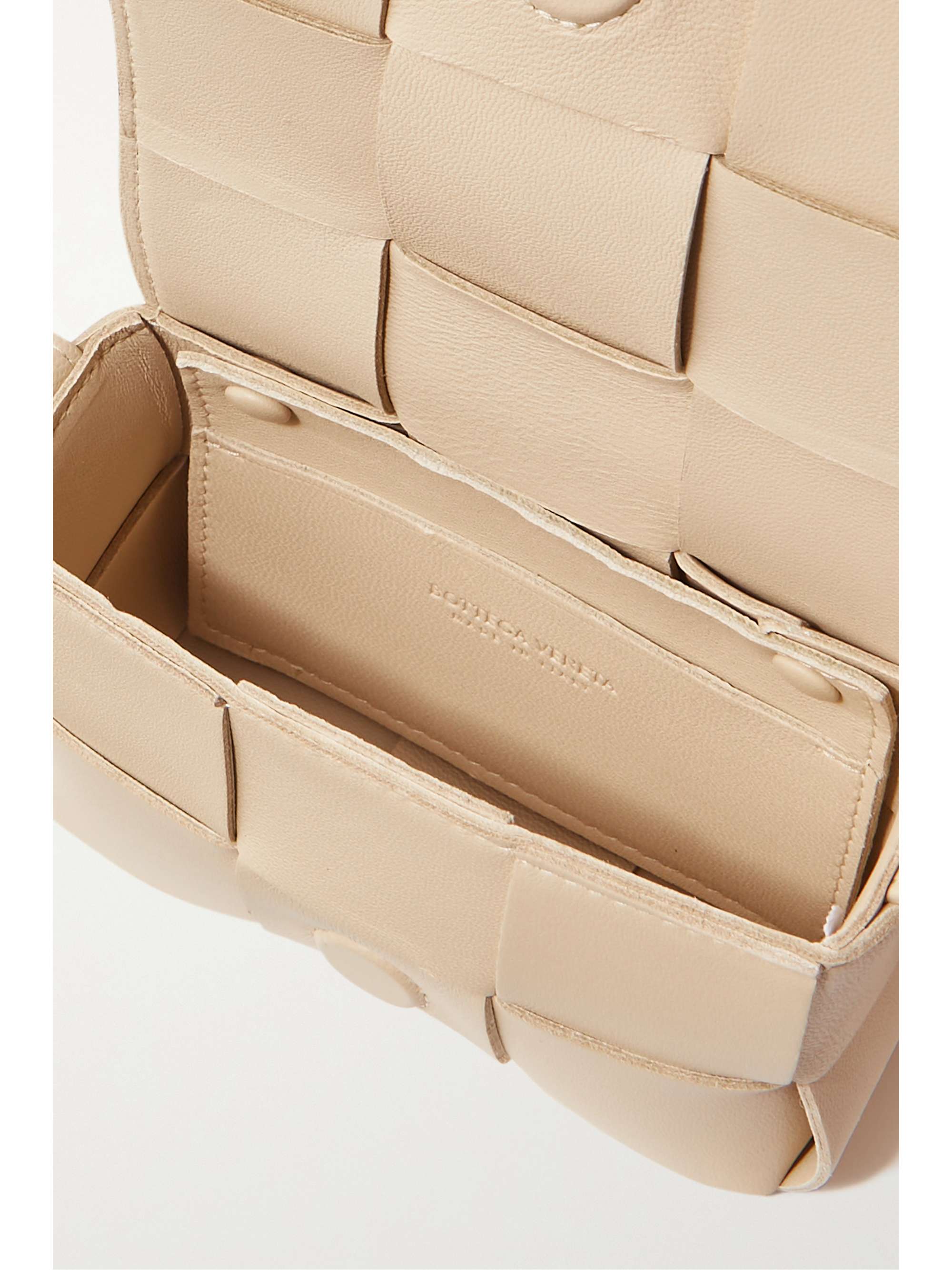 BOTTEGA VENETA Cassette mini intrecciato leather shoulder bag