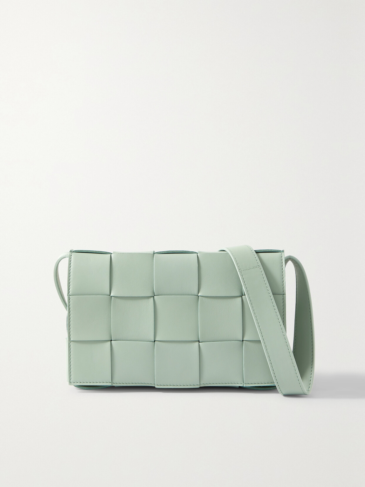 Bottega Veneta Cassette Medium Intrecciato Leather Shoulder Bag