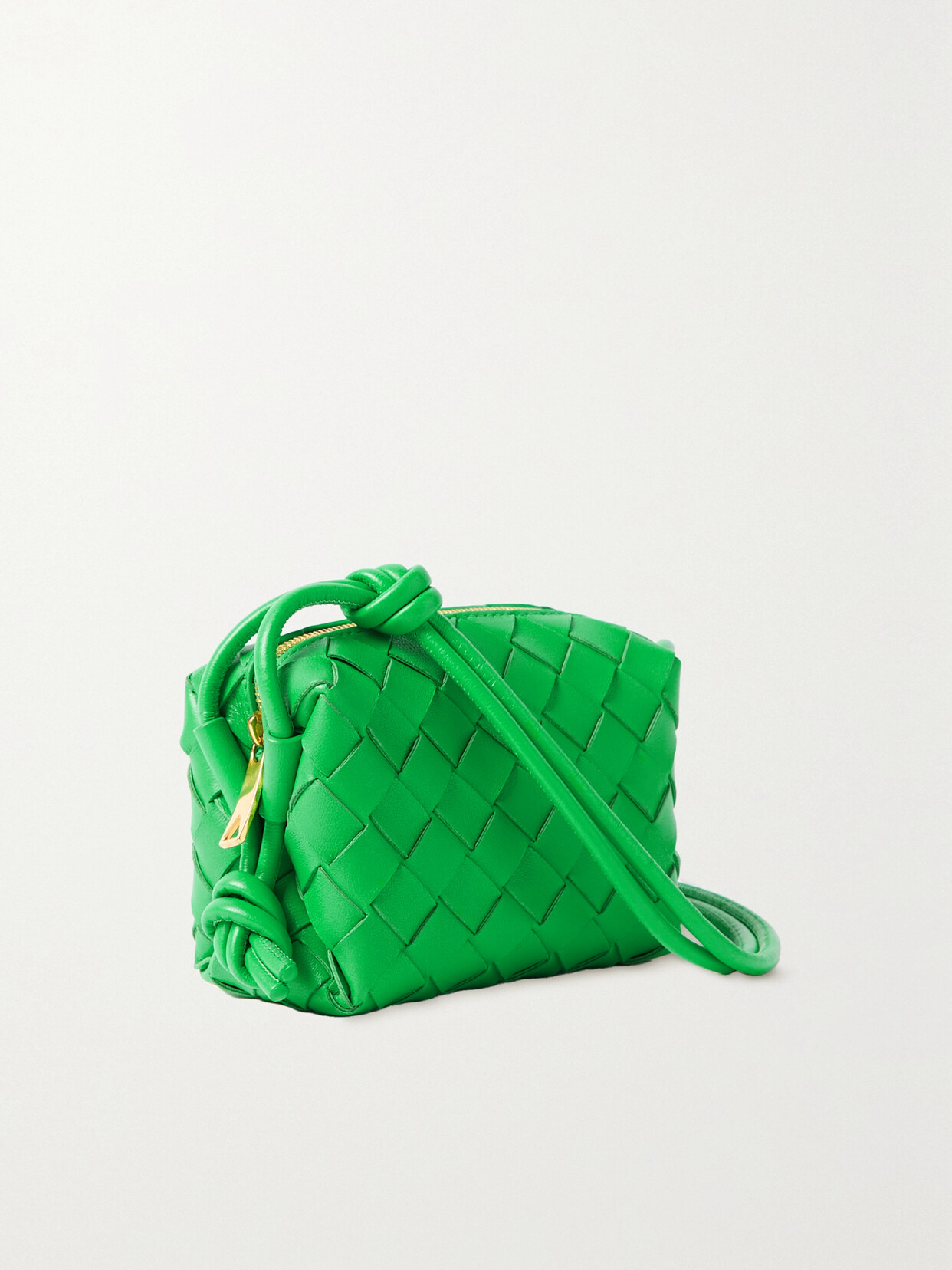 Bottega Veneta - Loop Candy Intrecciato Leather Shoulder Bag - Green