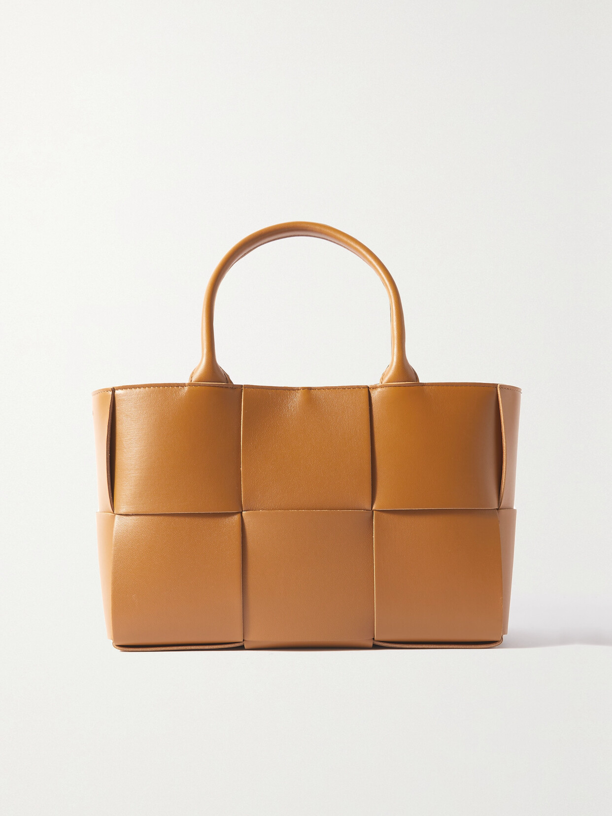 Bottega Veneta - Arco Small Intrecciato Leather Tote - Brown