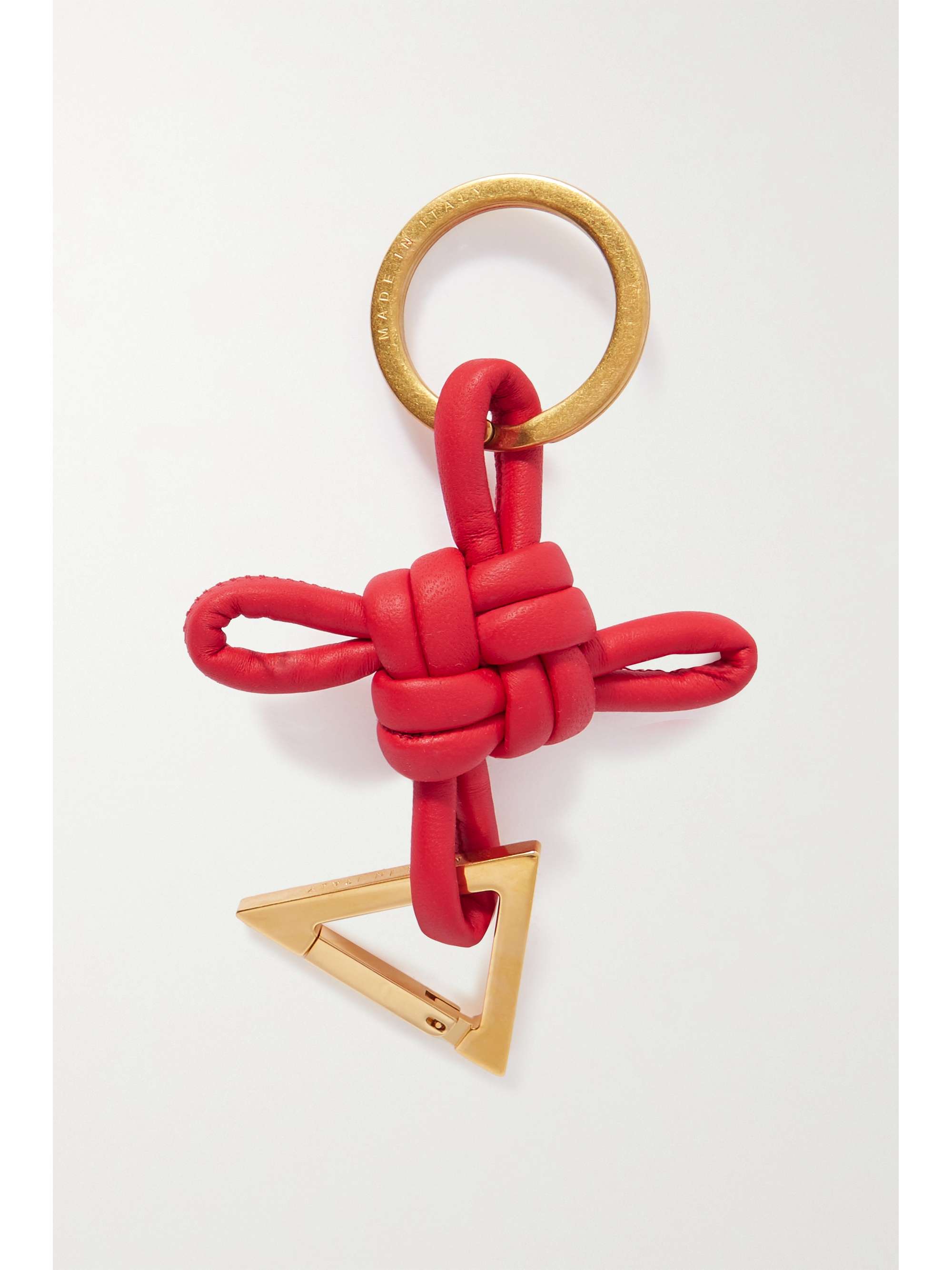 BOTTEGA VENETA Knotted leather keyring