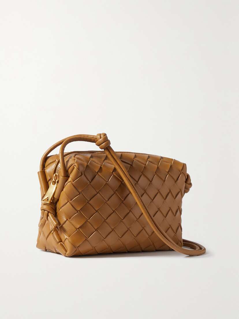 Bottega Veneta Loop Mini Intrecciato Leather Shoulder Bag
