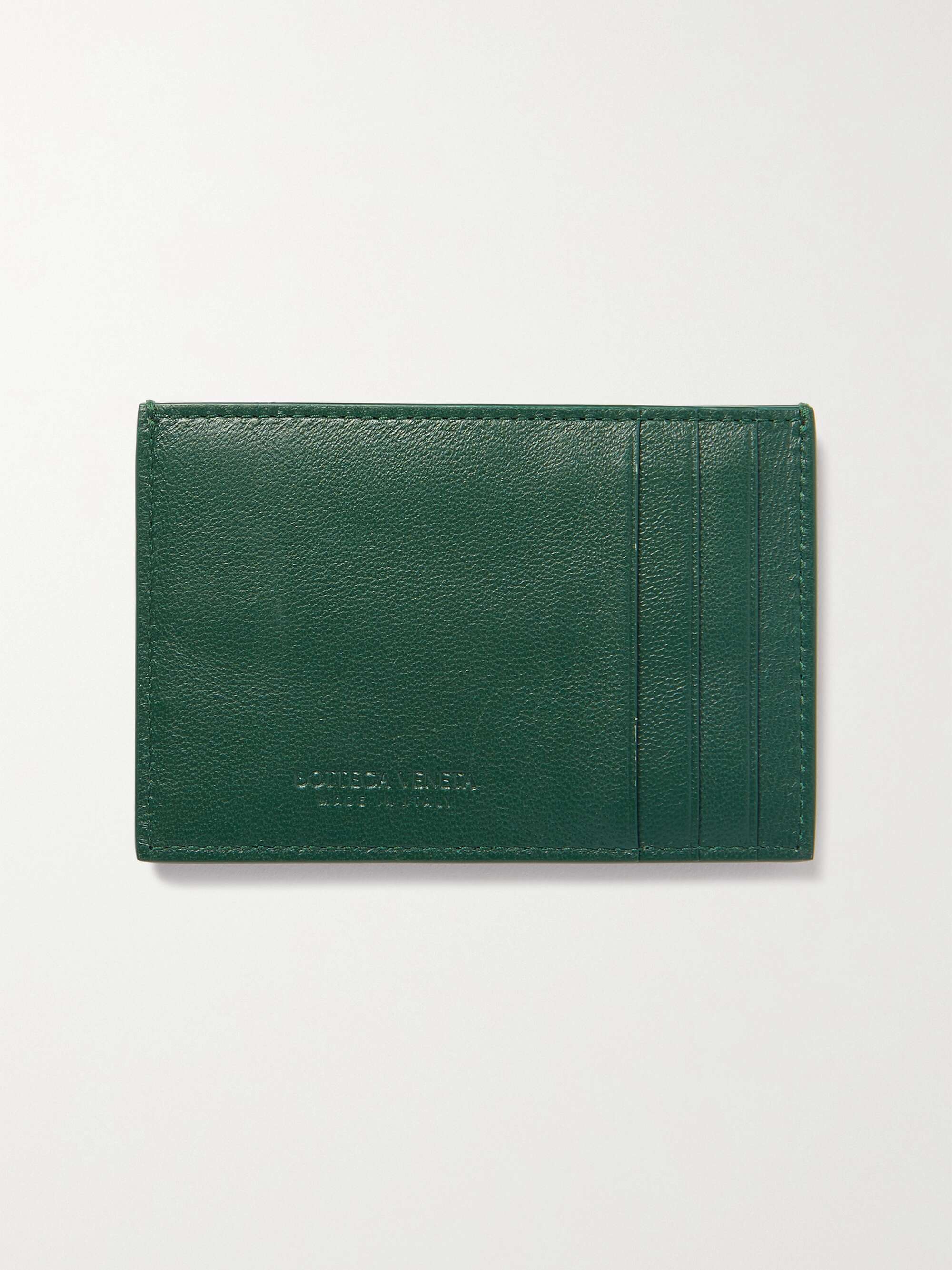 BOTTEGA Cassette intrecciato leather cardholder NETAPORTER