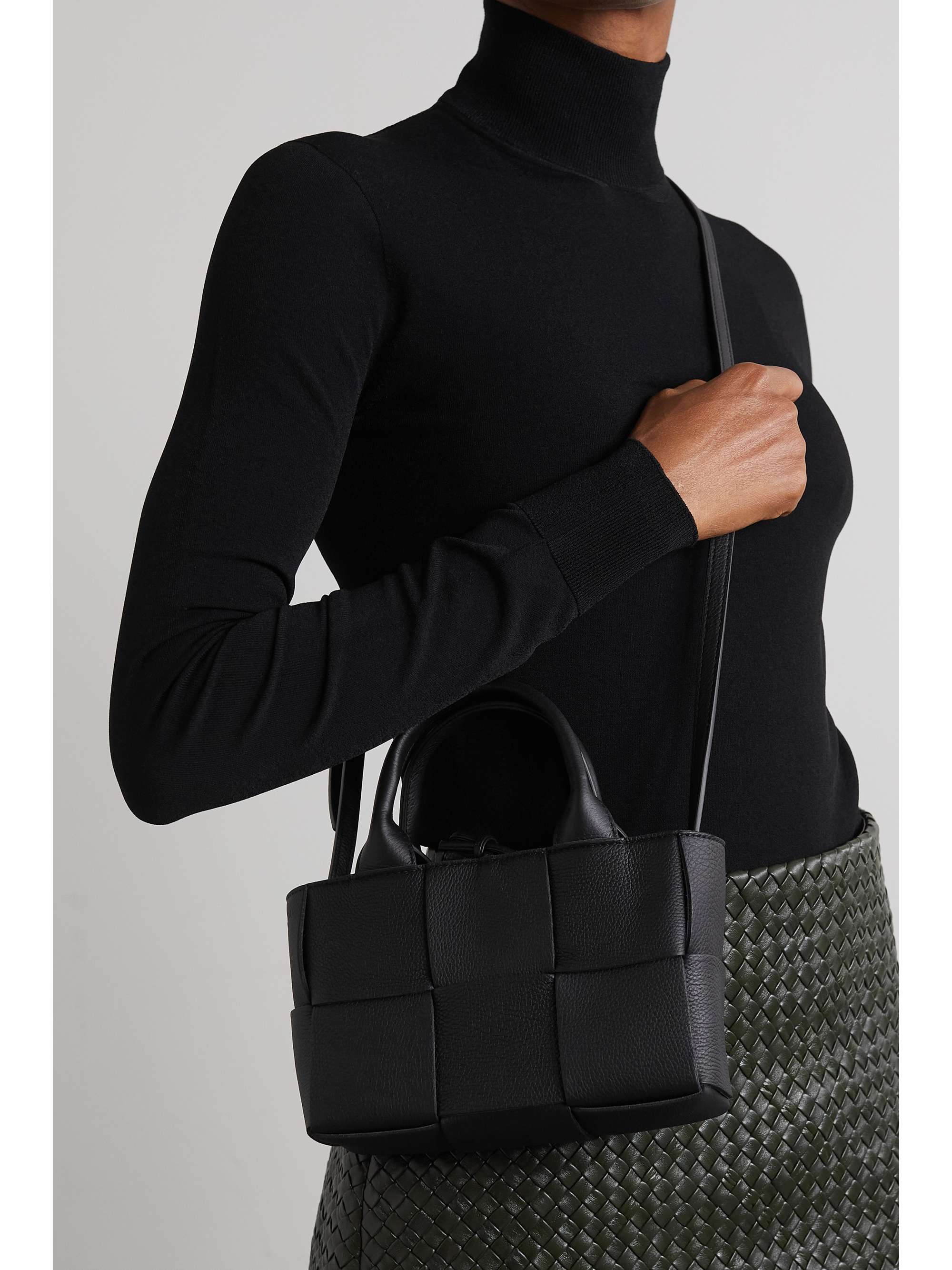 BOTTEGA Candy Arco intrecciato texturedleather tote NETAPORTER