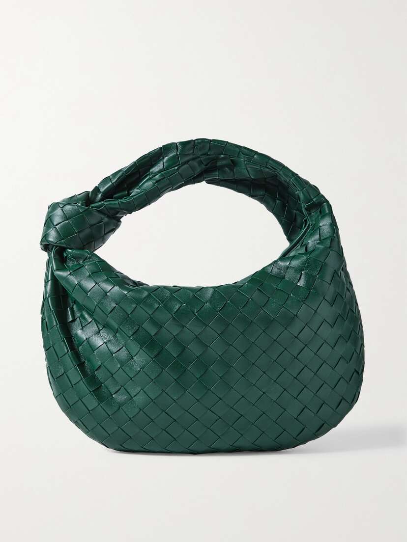 Bottega Veneta Jodie Teen Knotted Intrecciato Leather Tote