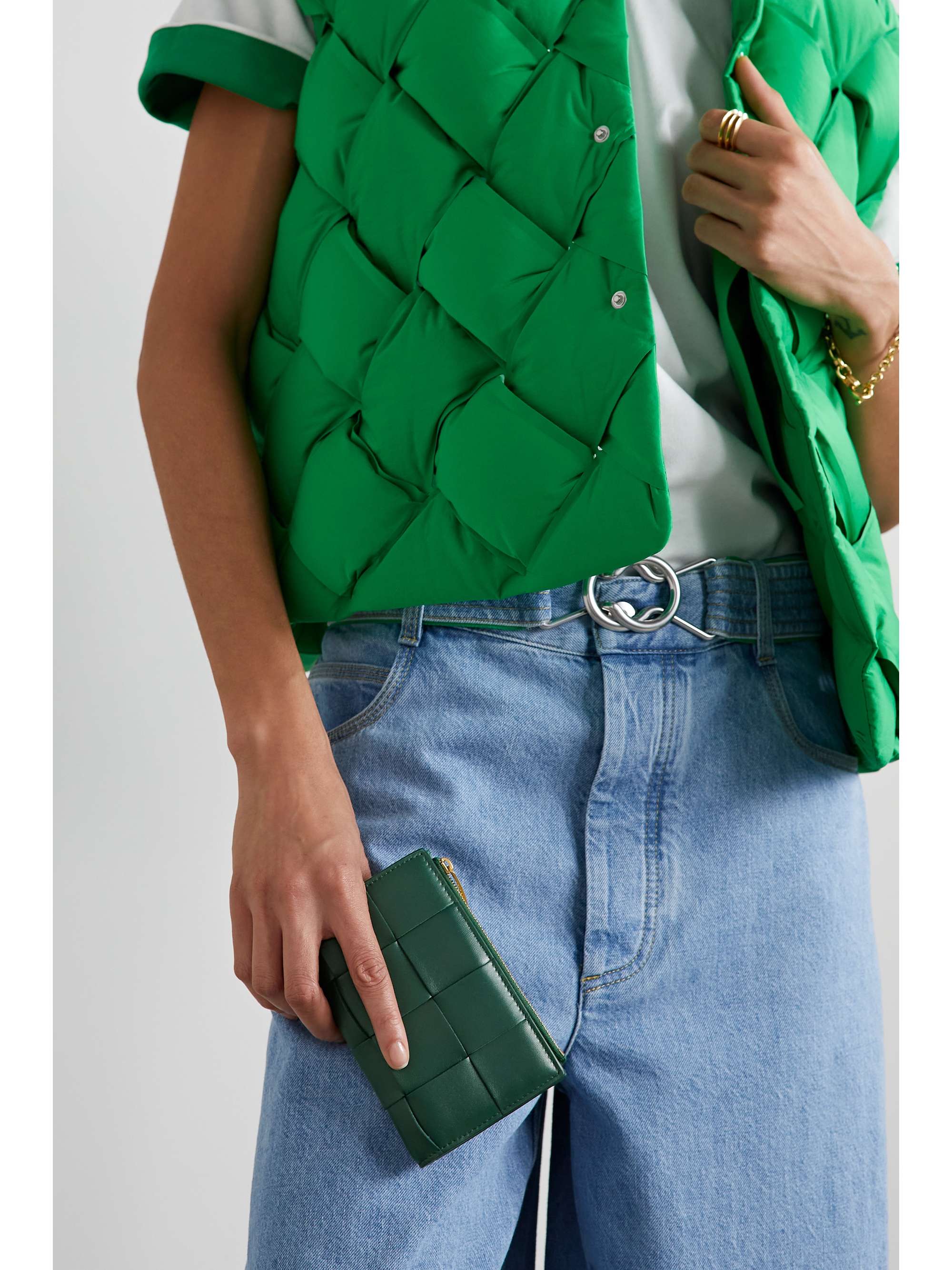 BOTTEGA VENETA Cassette intrecciato leather wallet