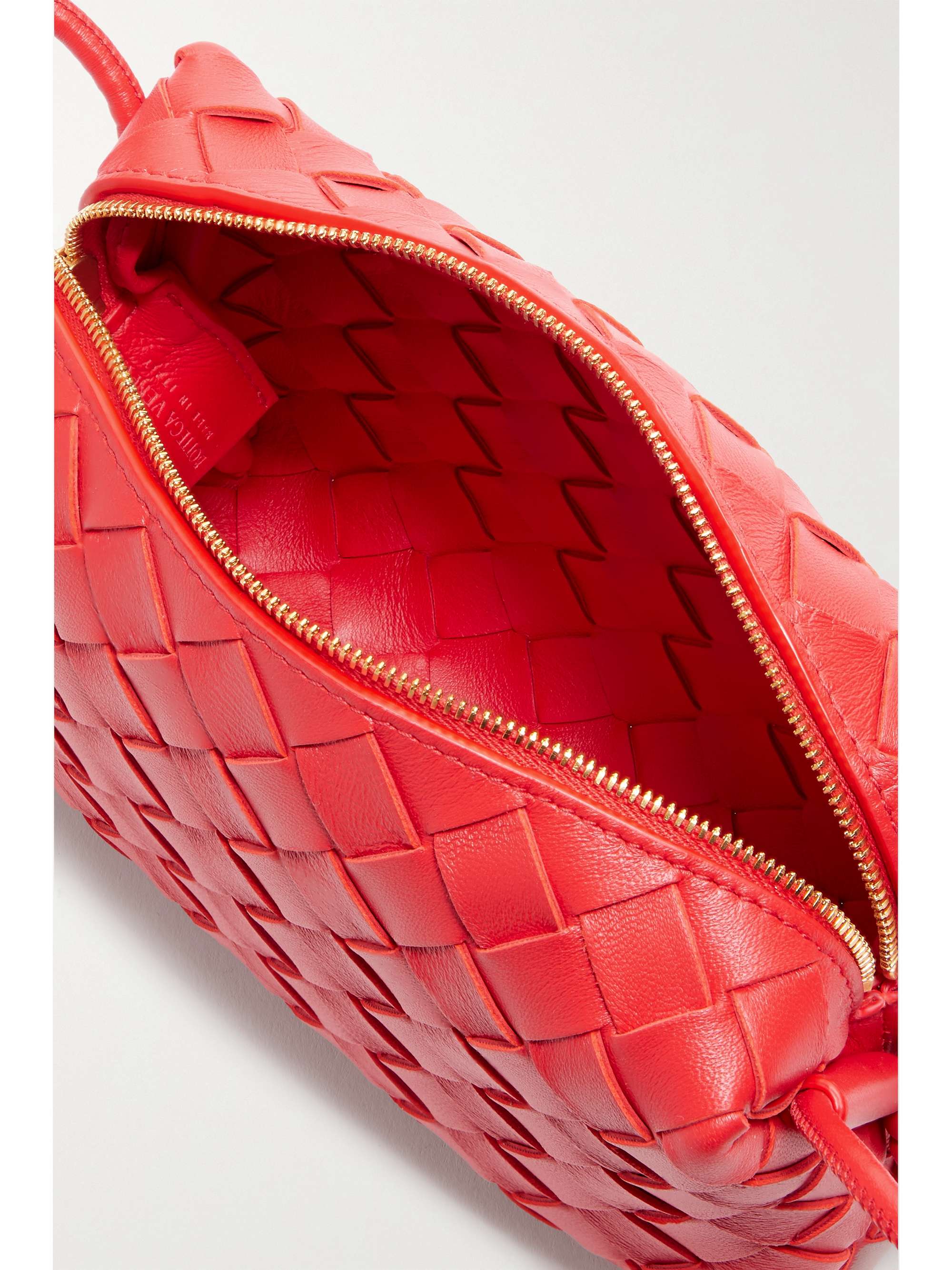 Bottega Veneta | Mini Loop Leather Shoulder Bag | Red Tu