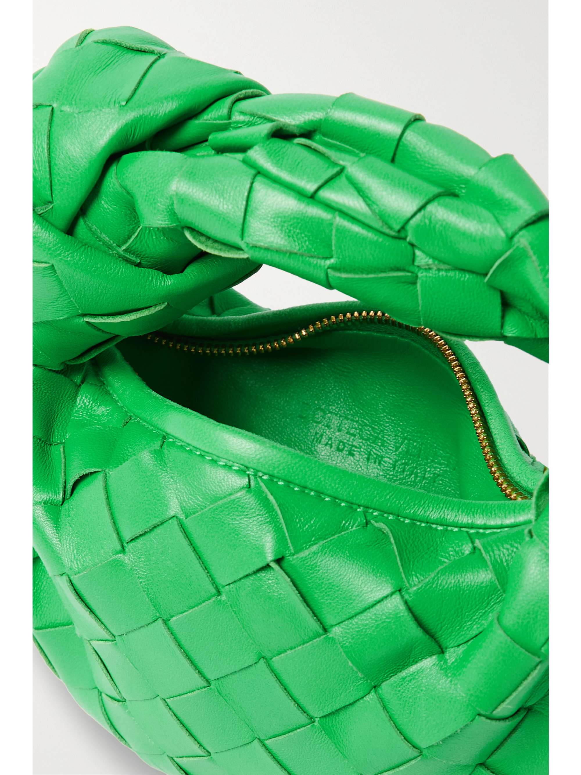 Green Jodie mini knotted intrecciato leather tote | BOTTEGA VENETA ...