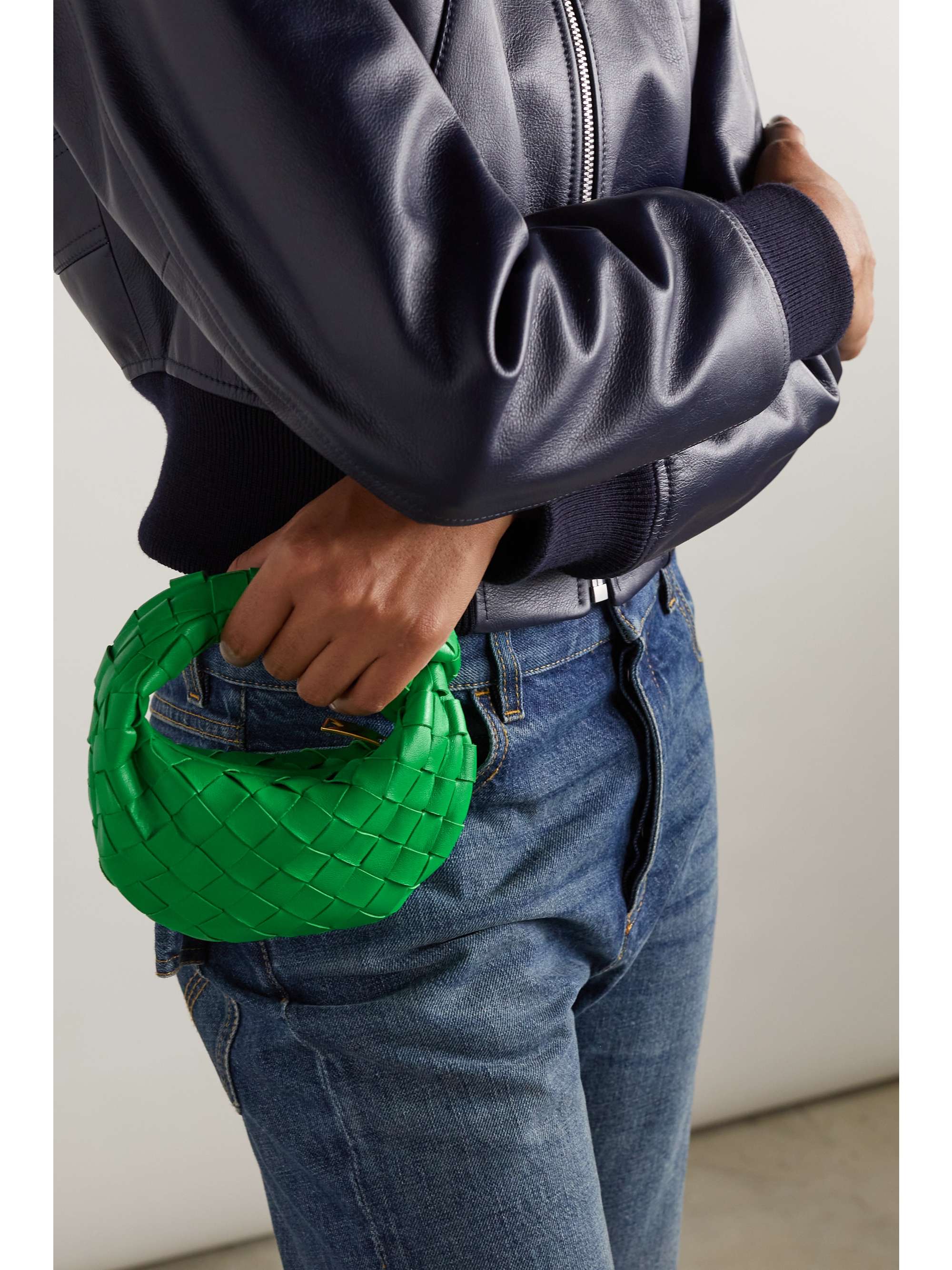 BOTTEGA VENETA Sac à main en cuir intrecciato à nœud Jodie Mini