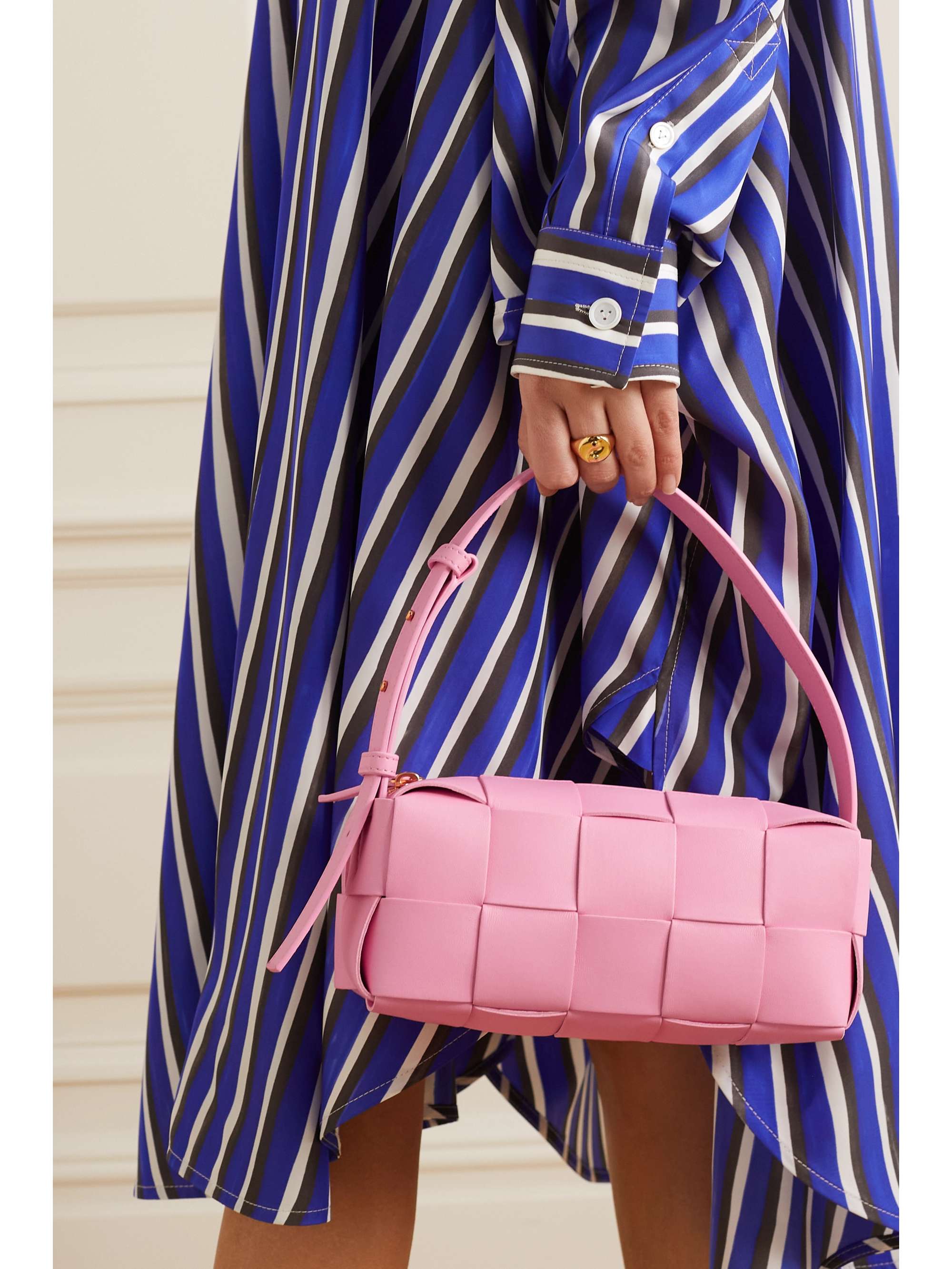 BOTTEGA VENETA Brick Cassette small intrecciato leather shoulder bag 