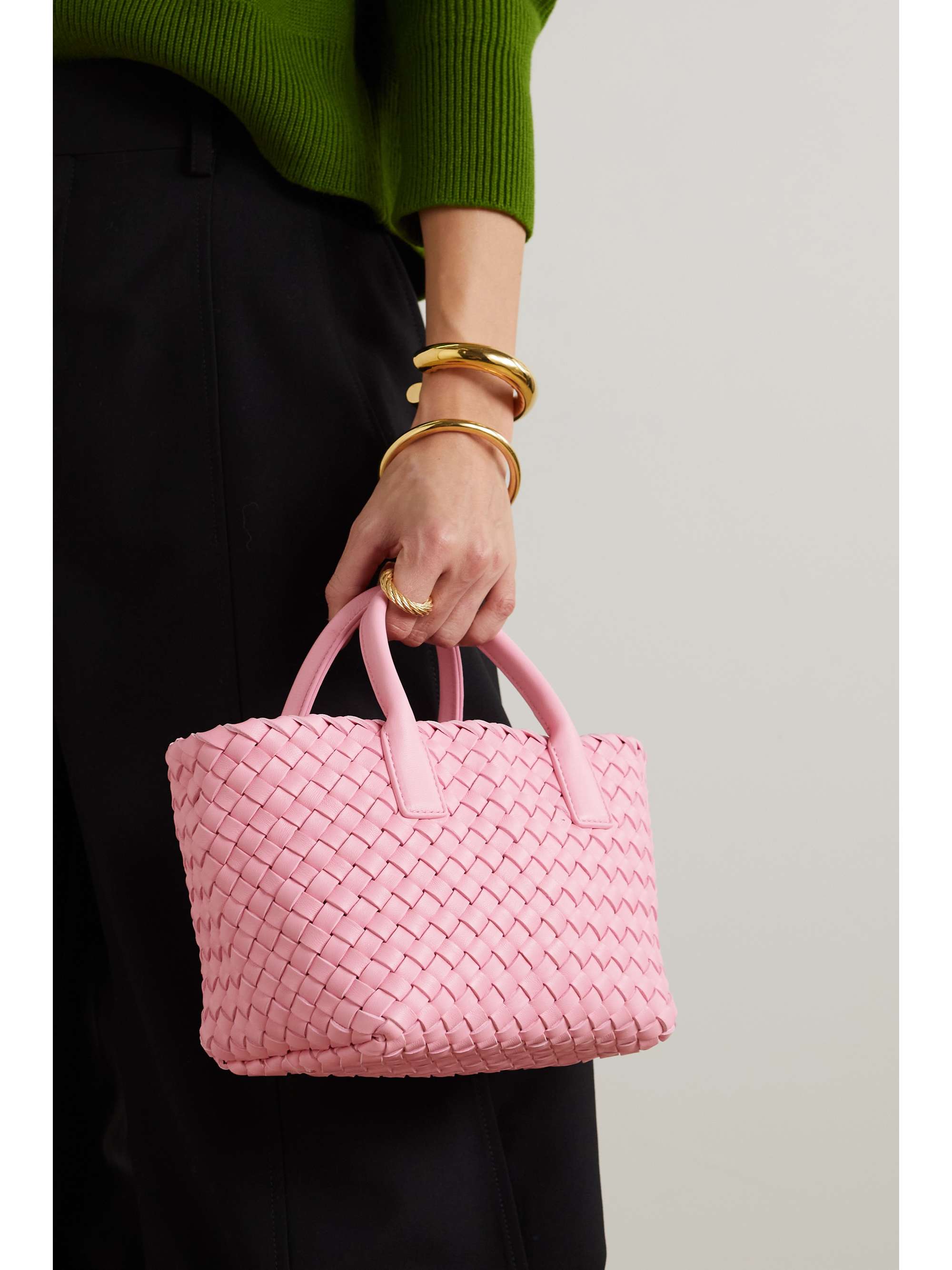 Bottega Veneta Mini Pink Pouch