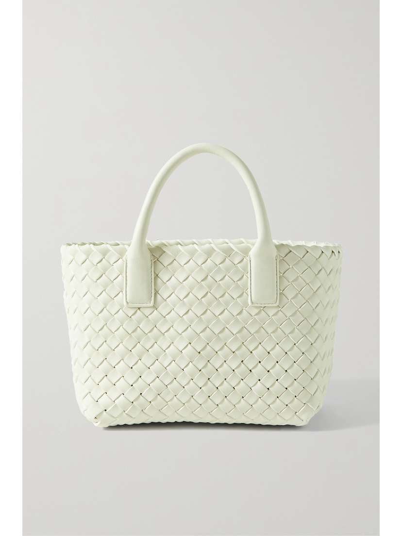 Bottega Veneta Cabat Mini Intrecciato Leather Tote