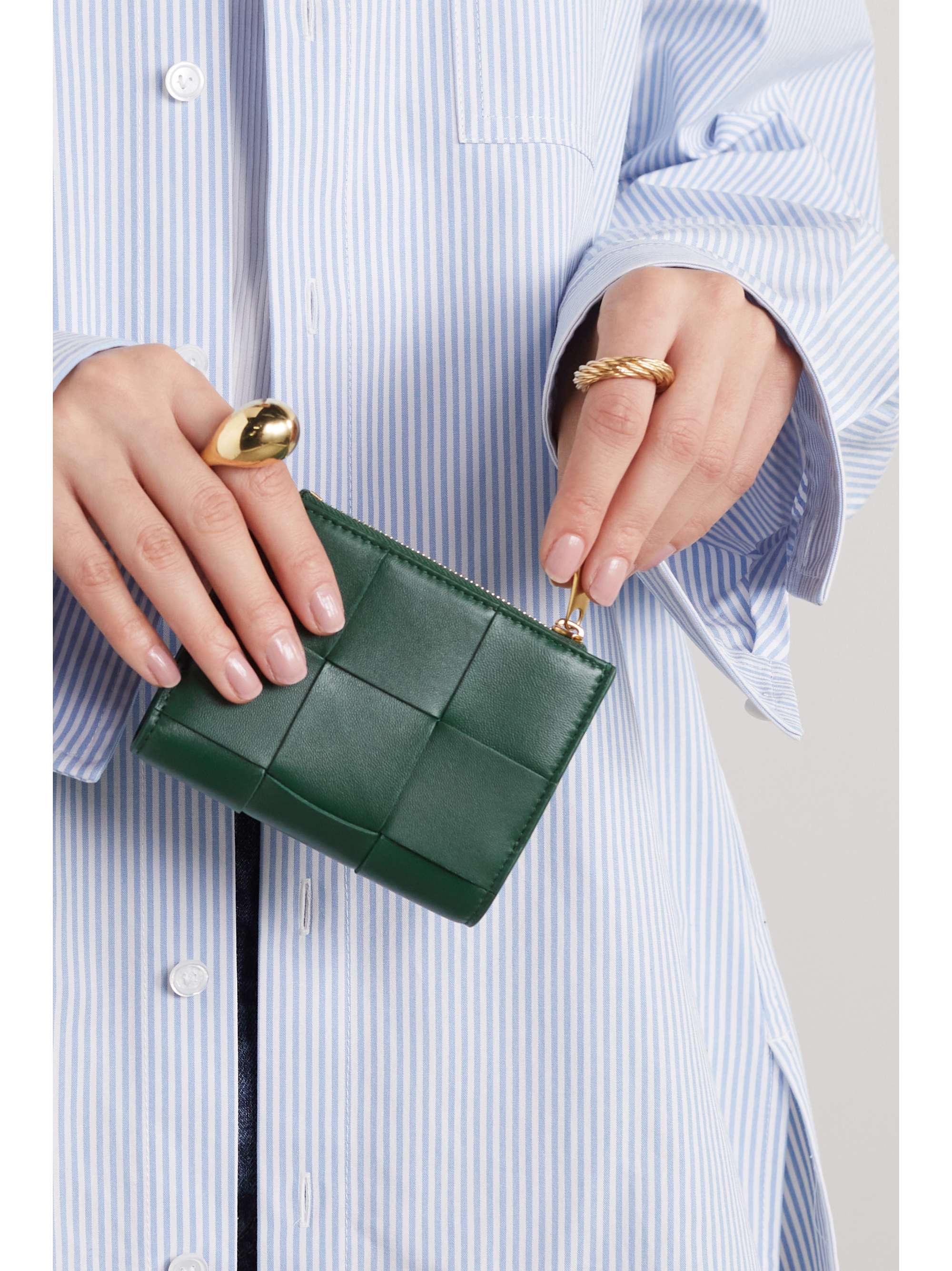 BOTTEGA VENETA Cassette intrecciato leather wallet