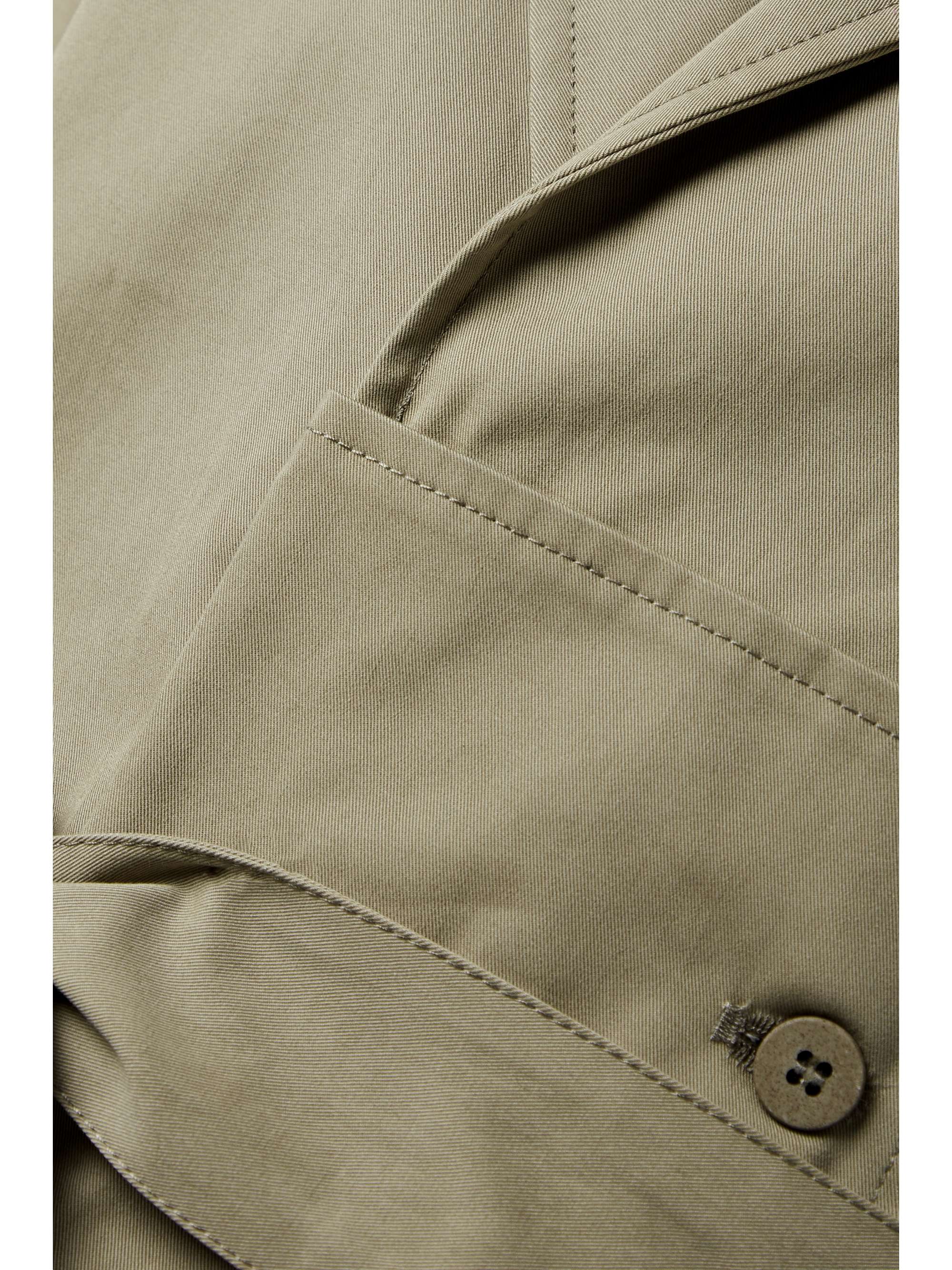 CAES Belted cotton-twill trench coat