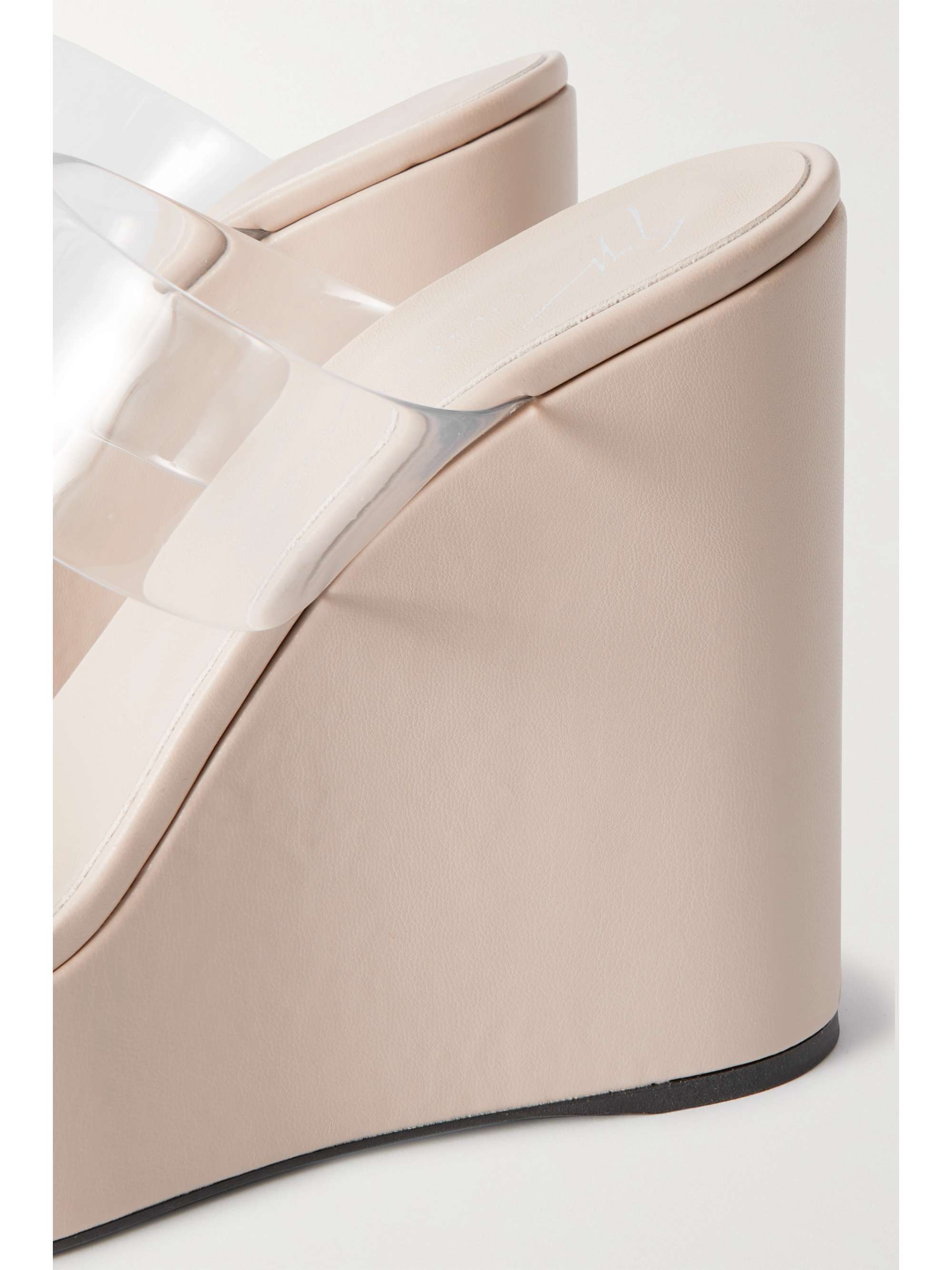 GIUSEPPE ZANOTTI Zanilla PVC 皮革坡跟凉鞋