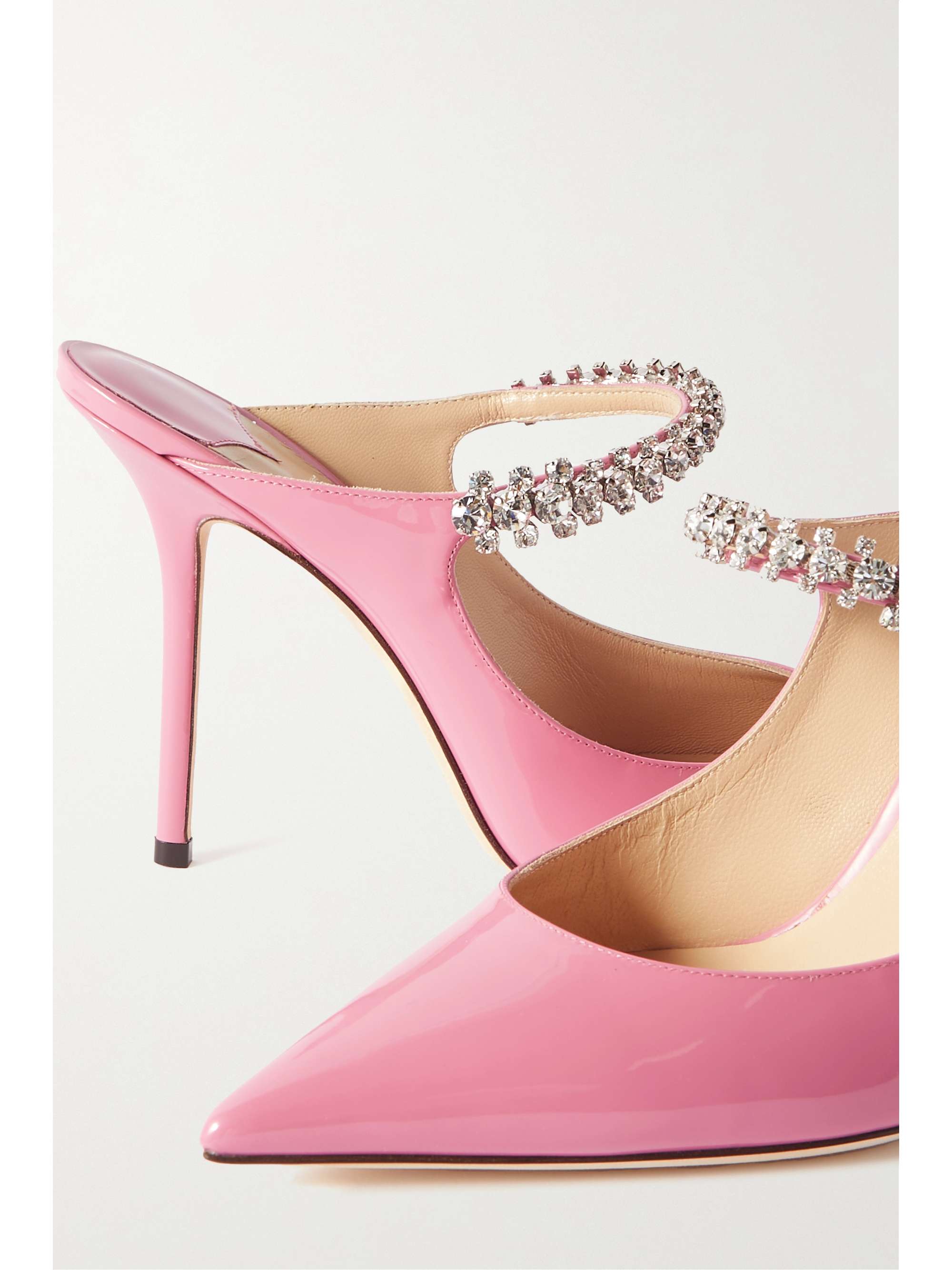 jimmy choo bing crystal embellished mule