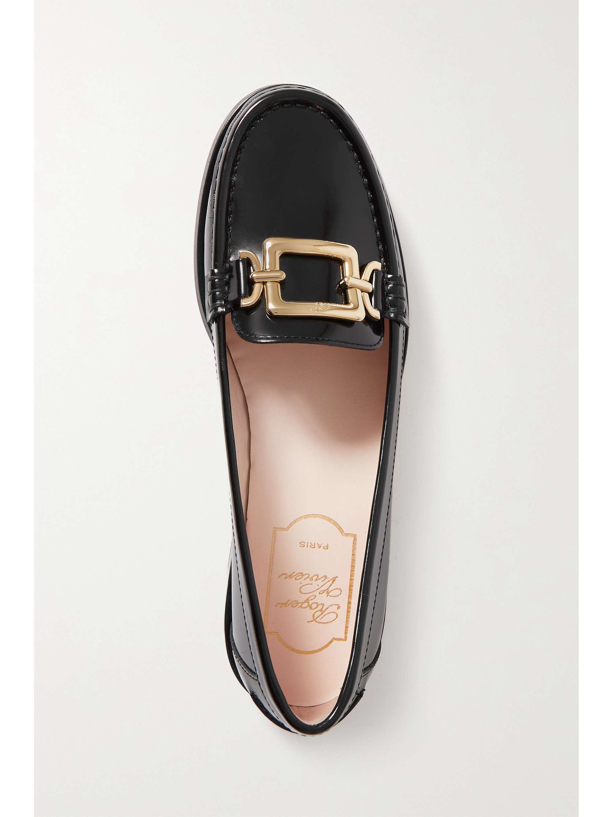 ROGER VIVIER Morsetto embellished patent-leather loafers | NET-A-PORTER