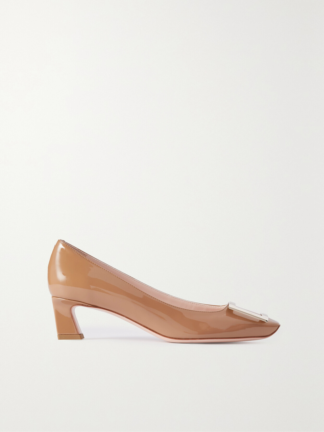 Roger Vivier - Trompette Patent-leather Pumps - Neutrals