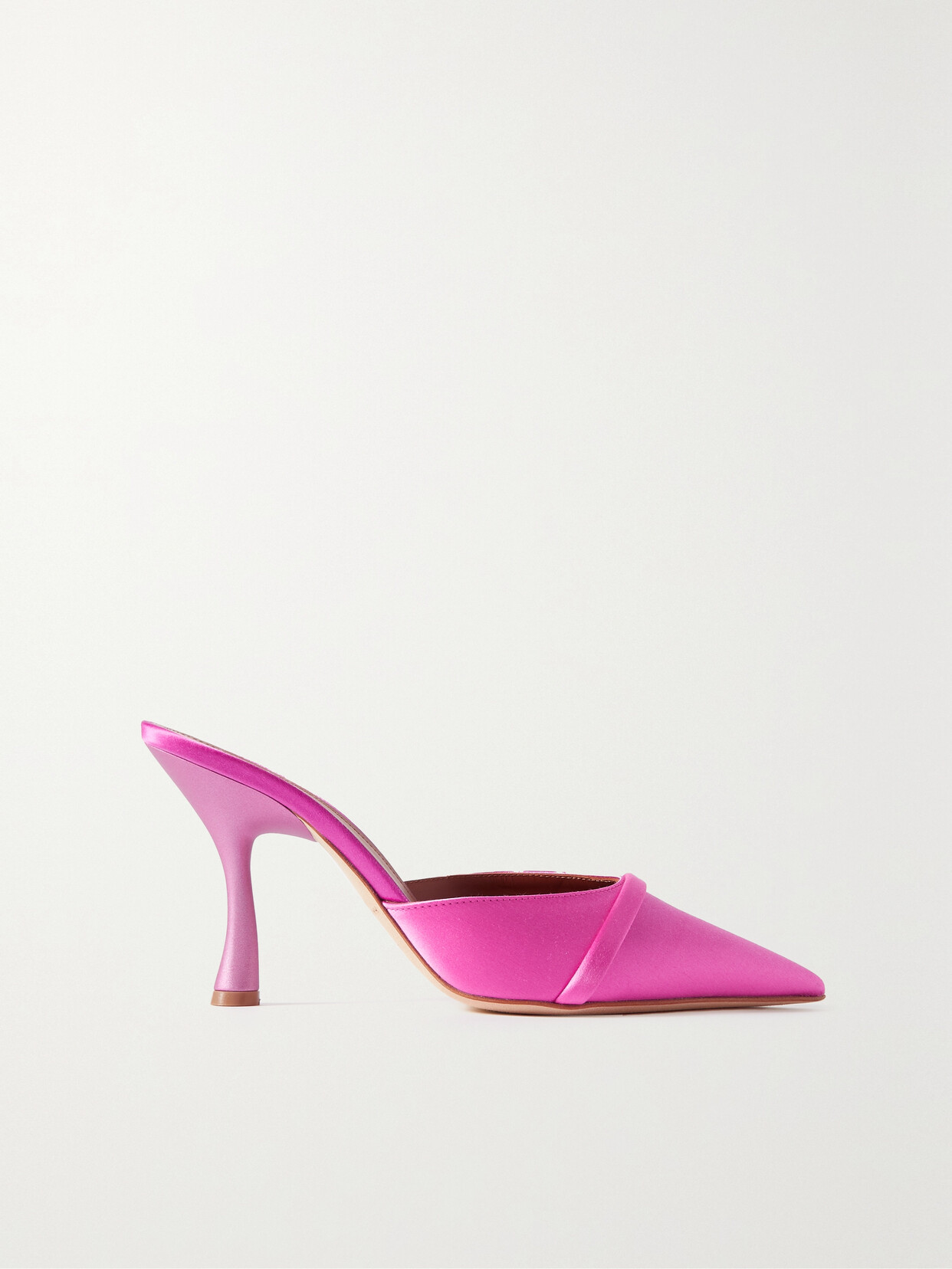 Malone Souliers 95mm Sculpted Heeled Mules In Pink
