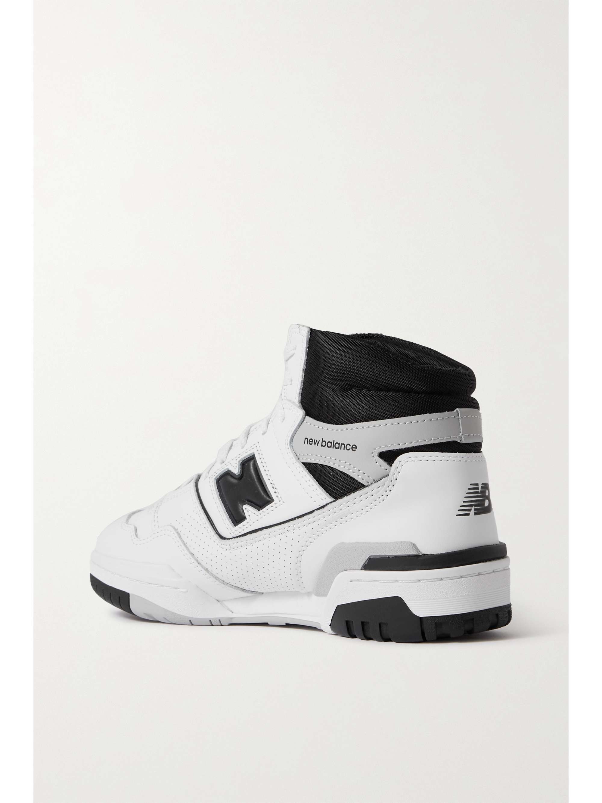 NEW BALANCE 650 perforated leather and mesh high-top sneakers