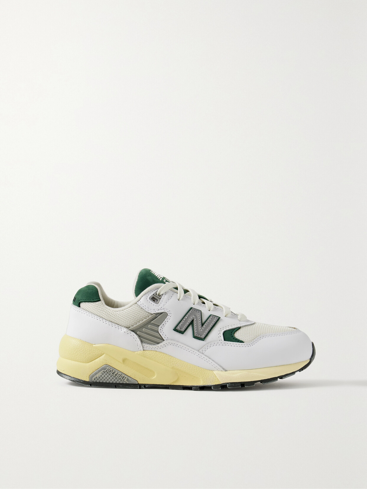 New Balance - Mt580 Rubber-trimmed Mesh, Nubuck And Leather Sneakers - White