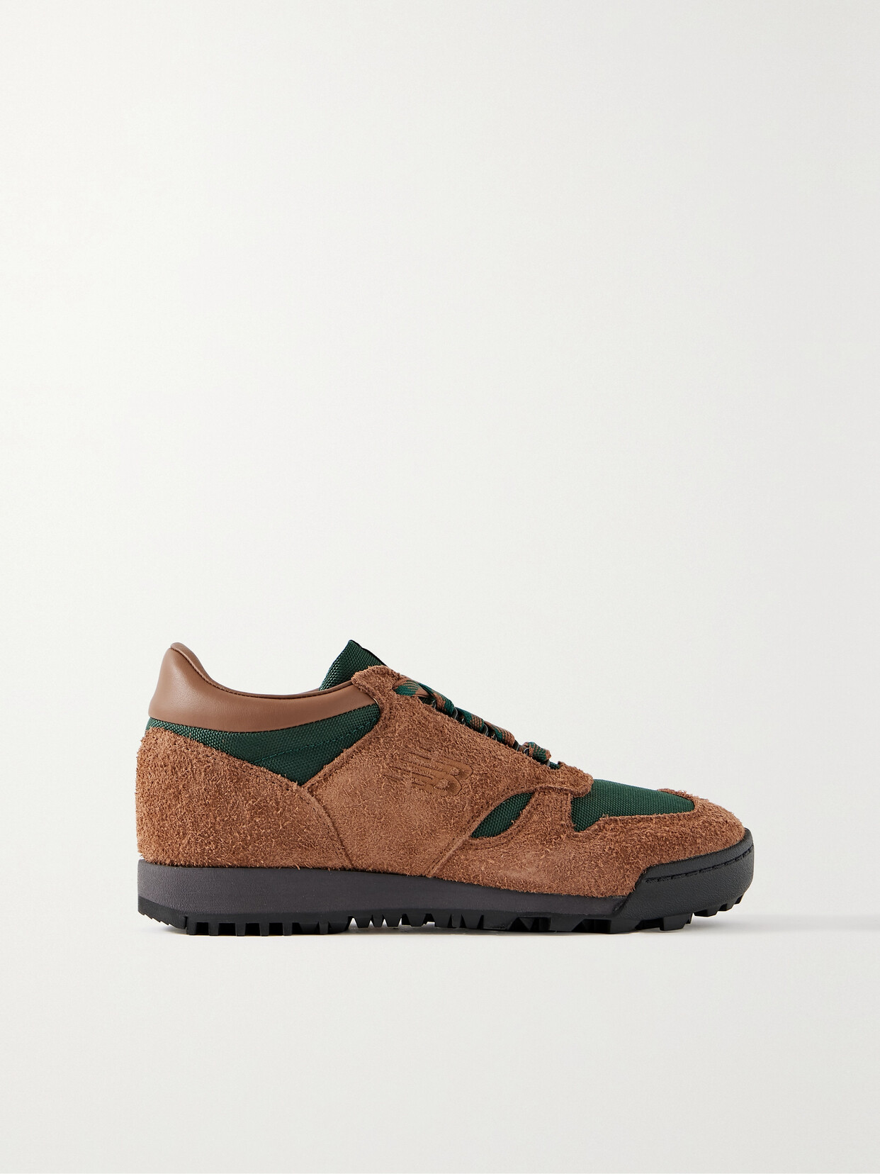 New Balance - Rainier Leather And Cordura-trimmed Suede Sneakers - Brown