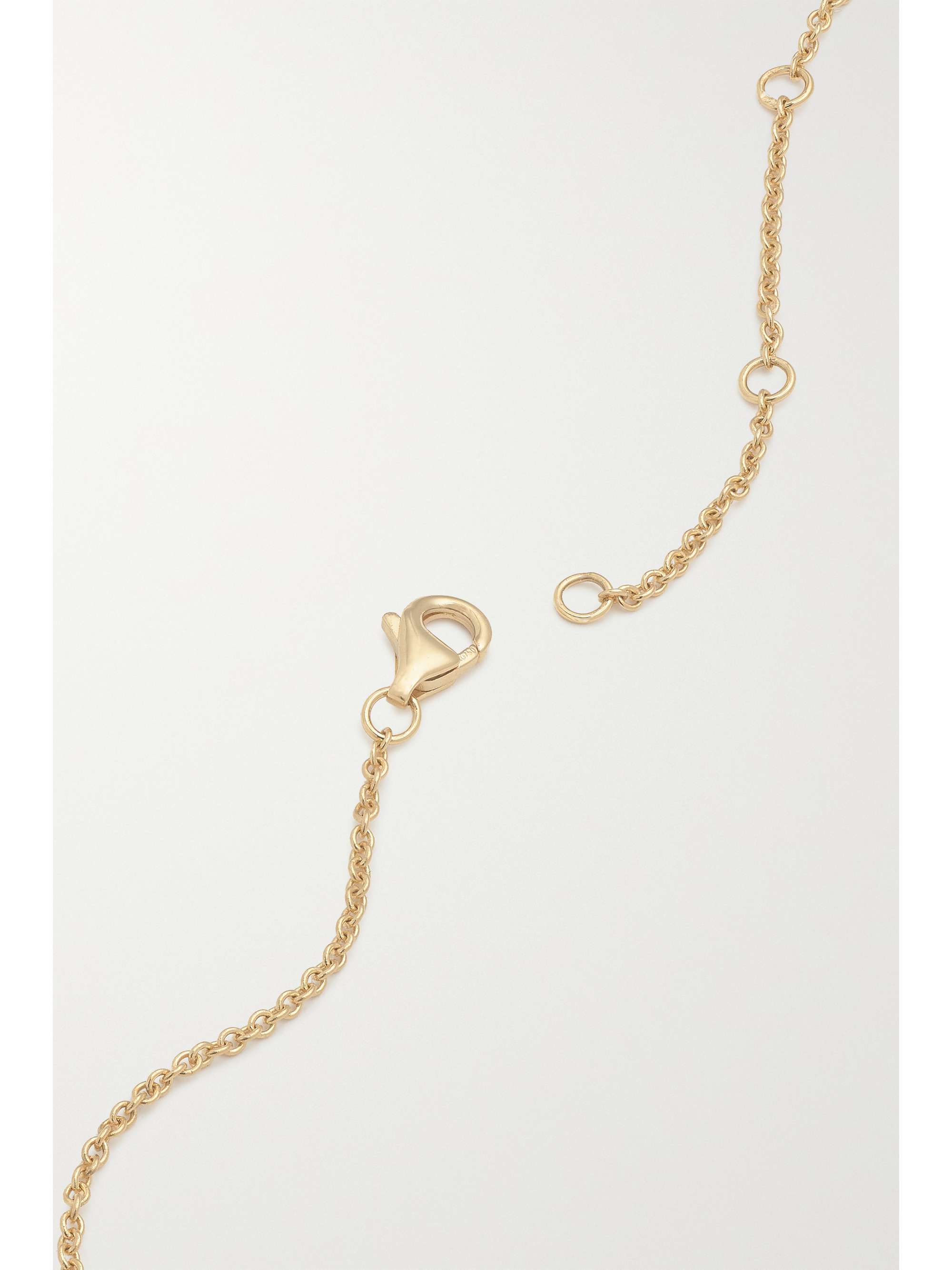 YVONNE LÉON 18-karat gold tsavorite necklace