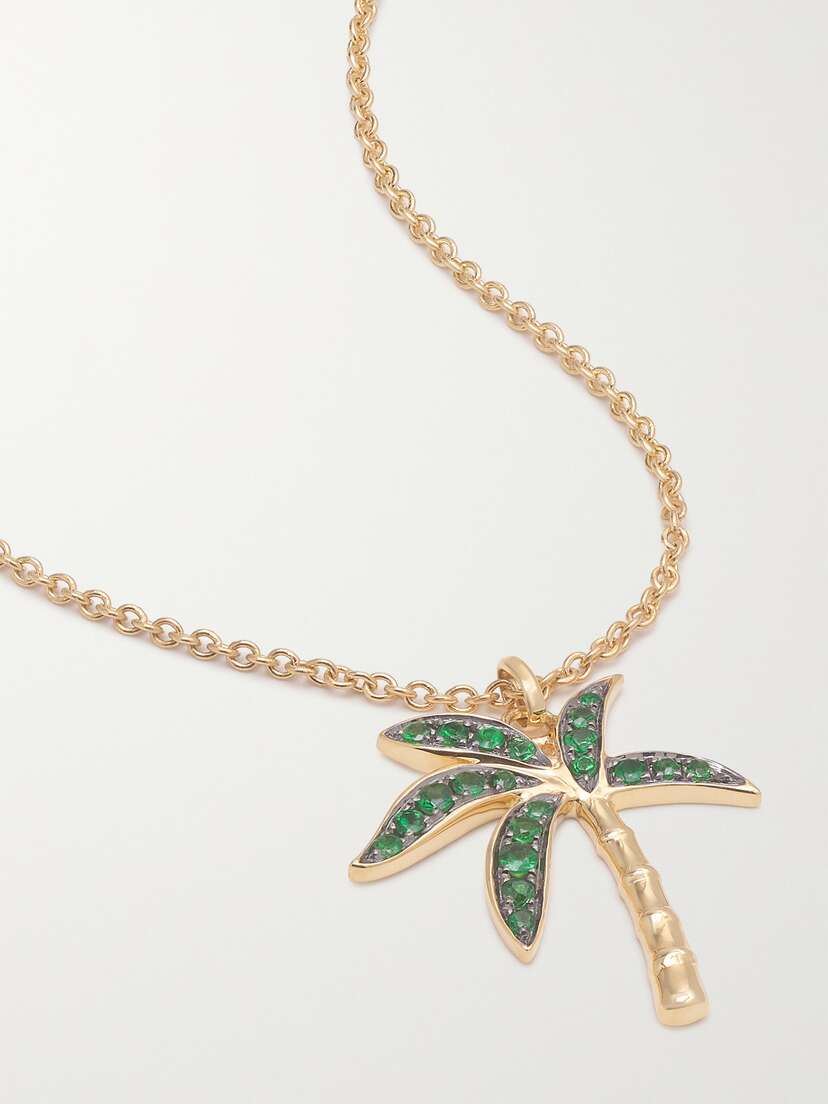 Yvonne Léon 18-karat Gold Tsavorite Necklace