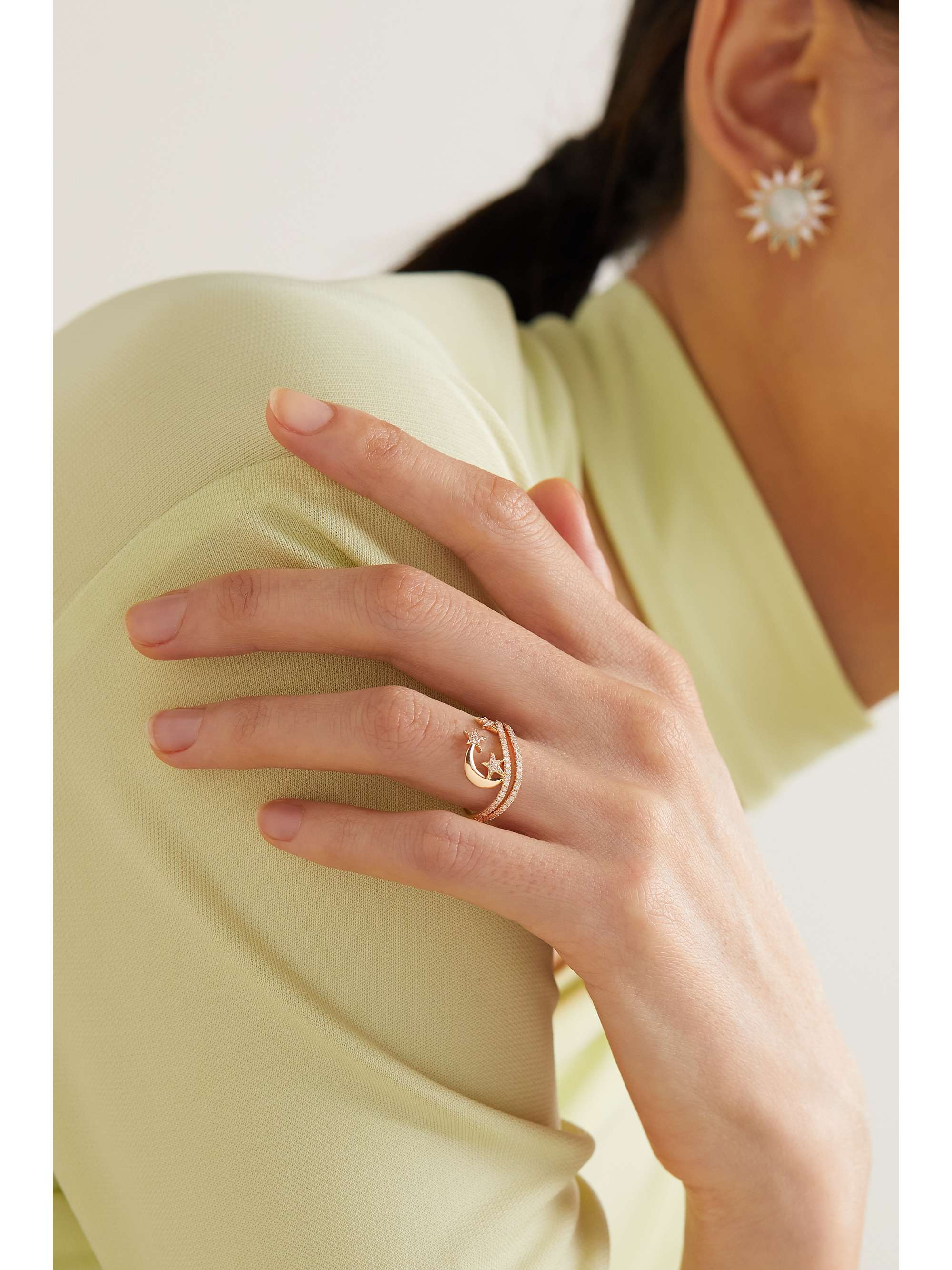 YVONNE LÉON 9-karat gold diamond ring