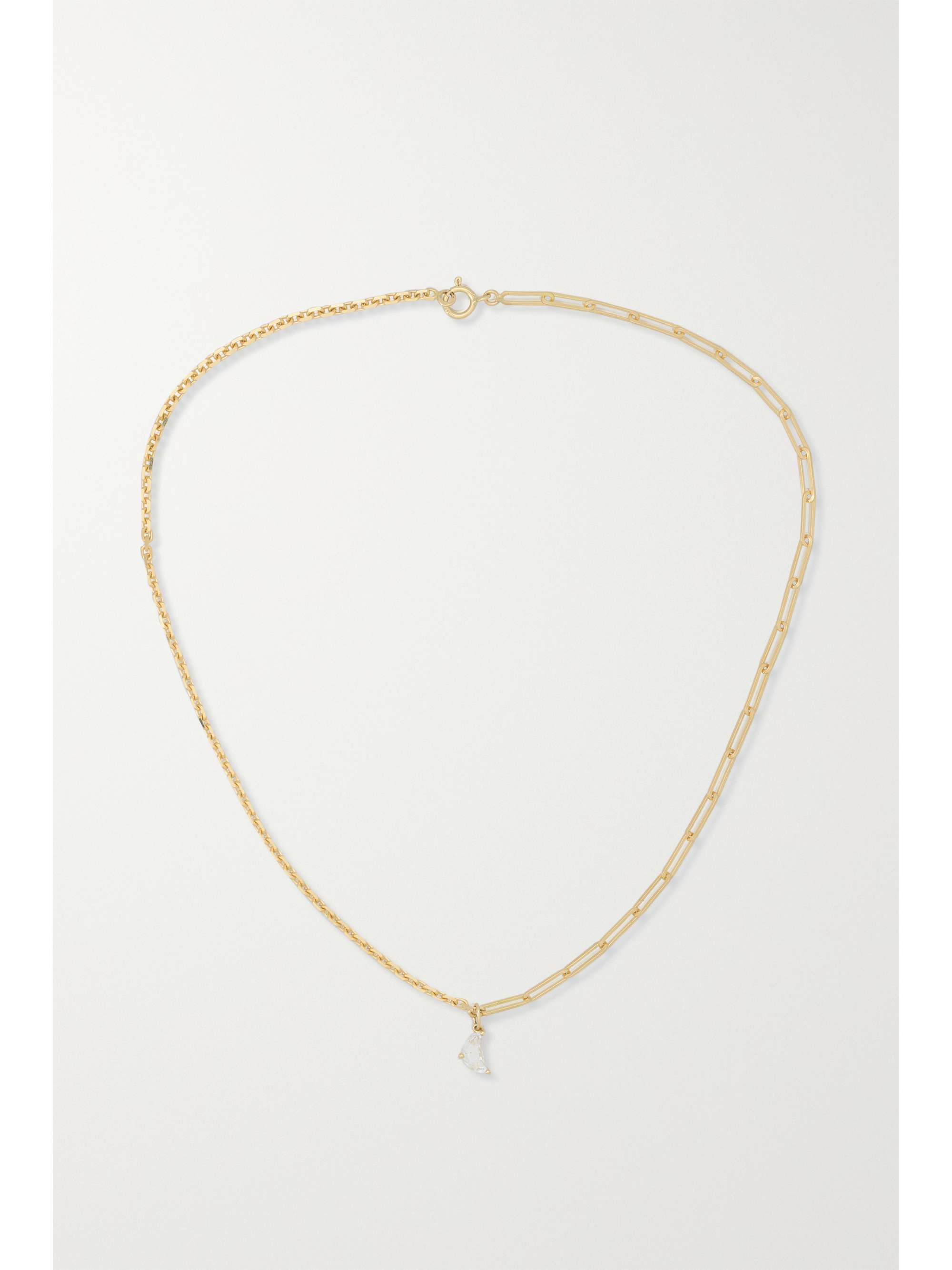 YVONNE LÉON Kette aus 18 Karat Gold mit Topas