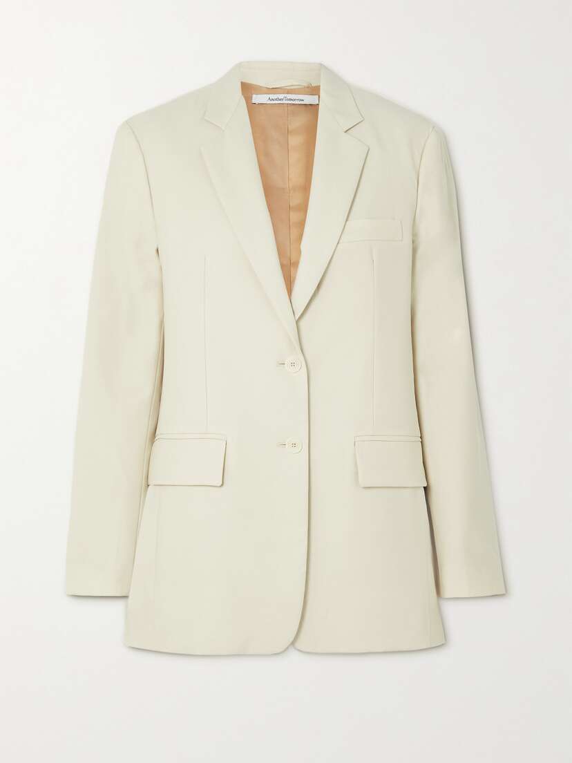 Another Tomorrow + Net Sustain Oversized Merino Wool Blazer