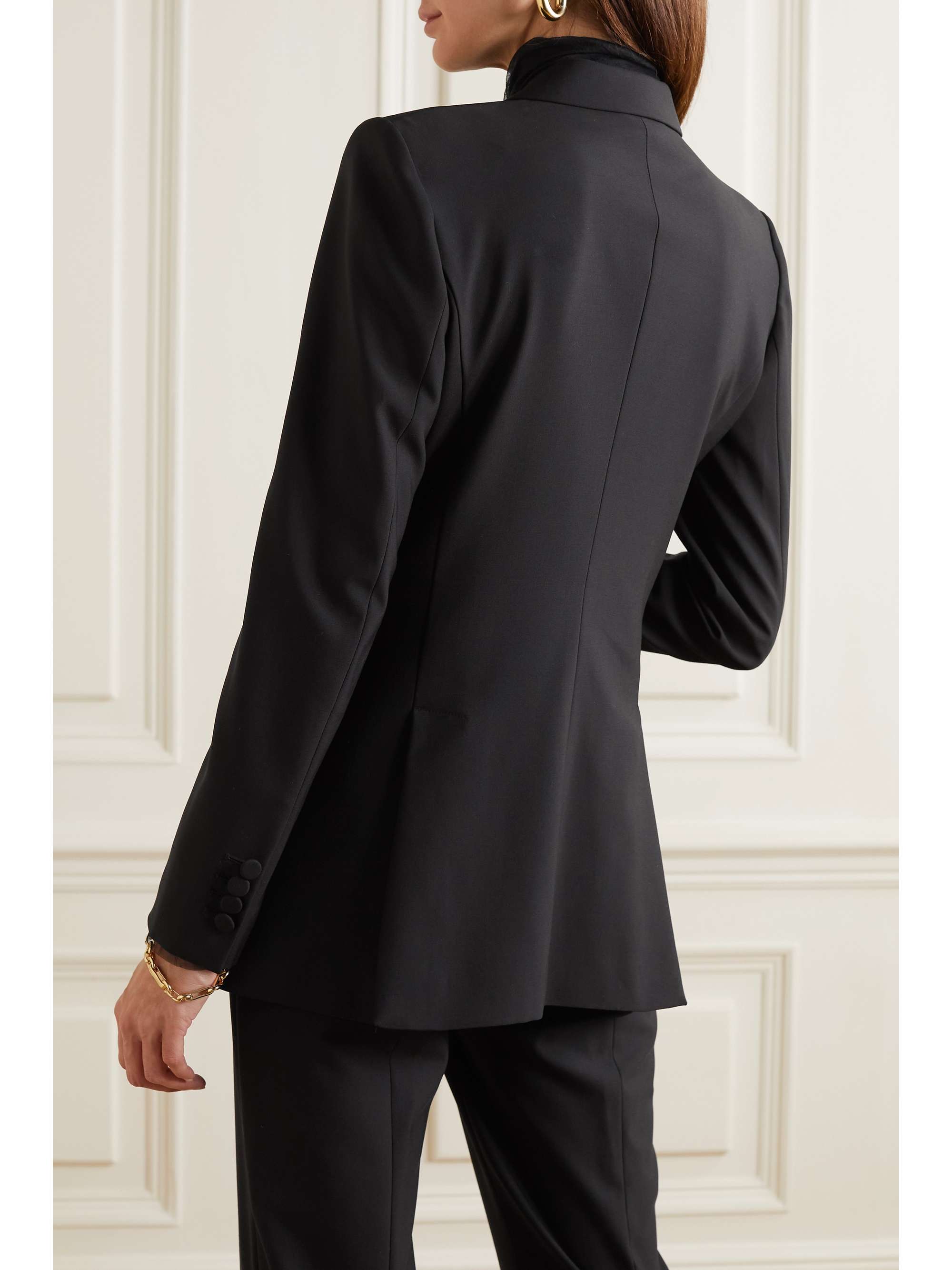 ANOTHER TOMORROW + NET SUSTAIN double-breasted merino wool jacket